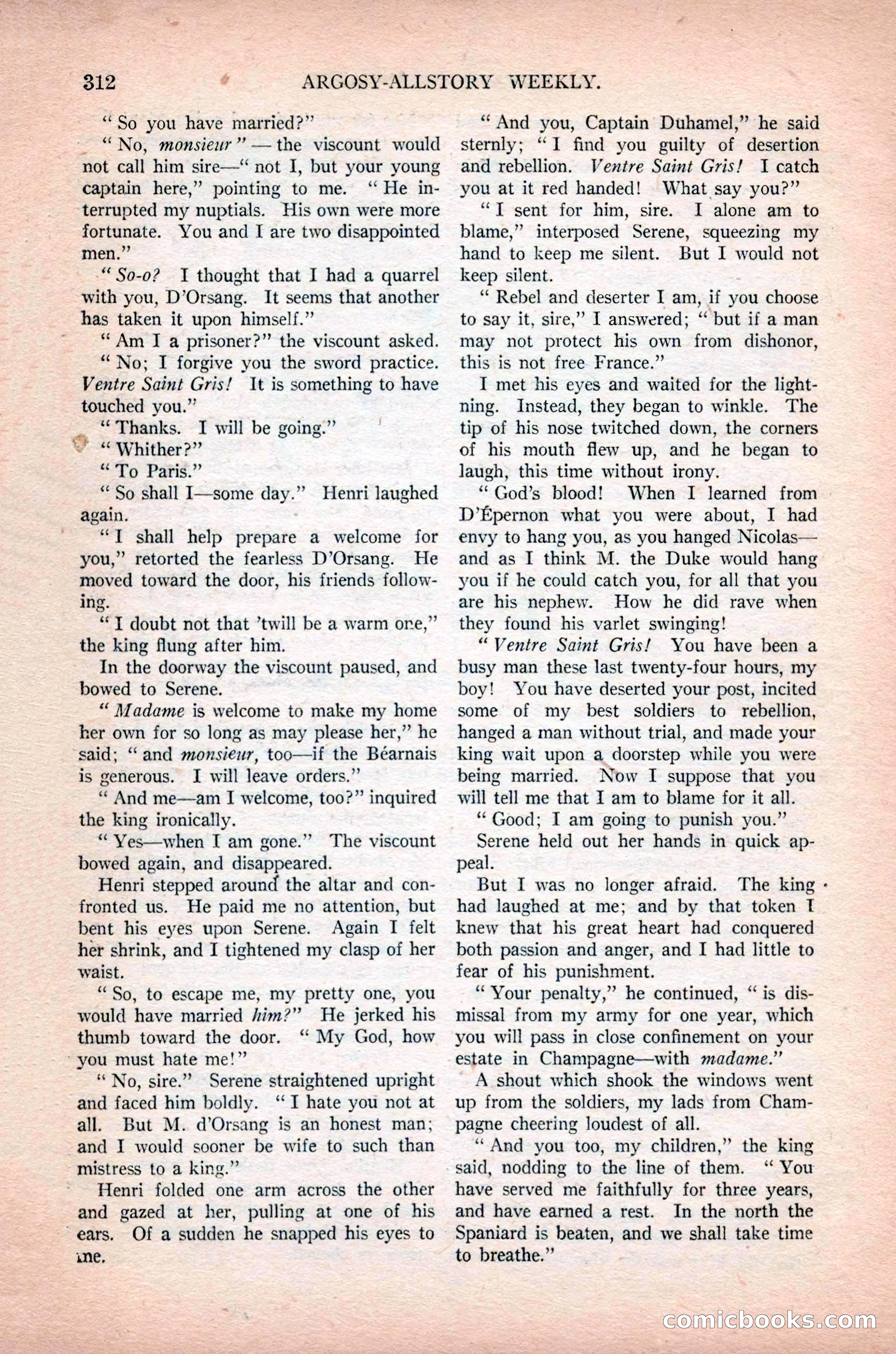Argosy All-Story Weekly, February 23, 1924 — page 154 of 166