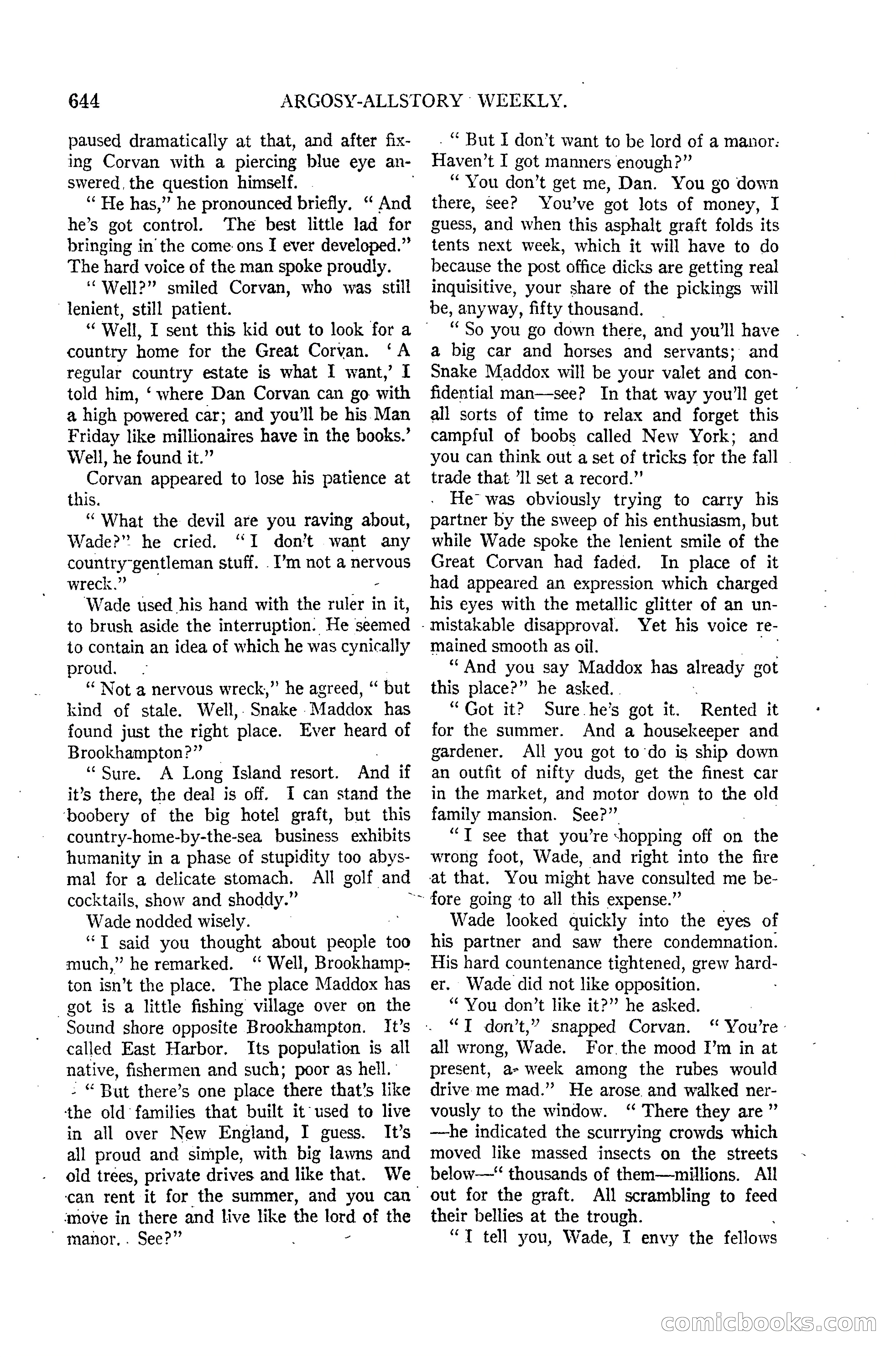 Argosy All-Story Weekly, March 15, 1924 — page 16 of 177