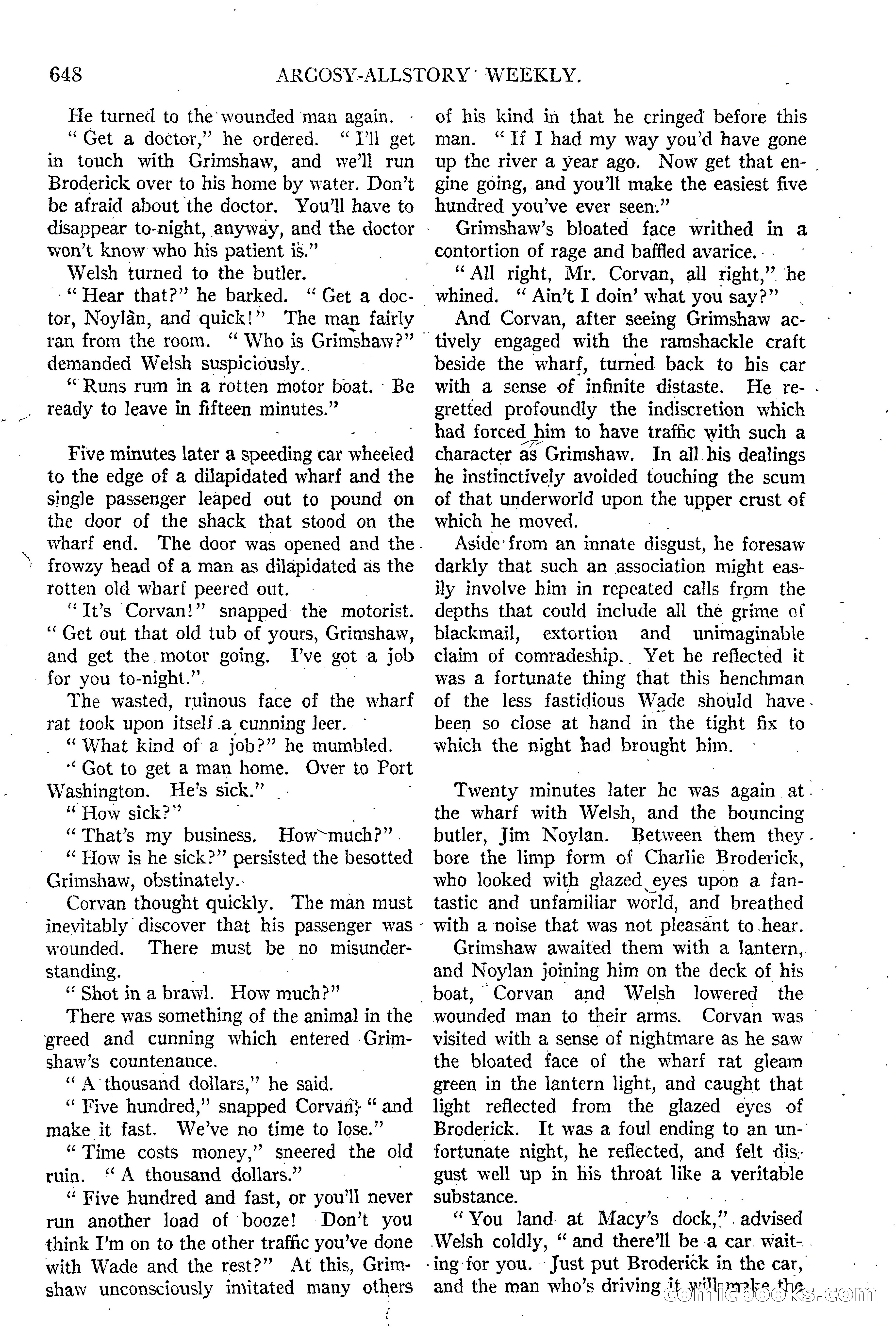 Argosy All-Story Weekly, March 15, 1924 — page 20 of 177