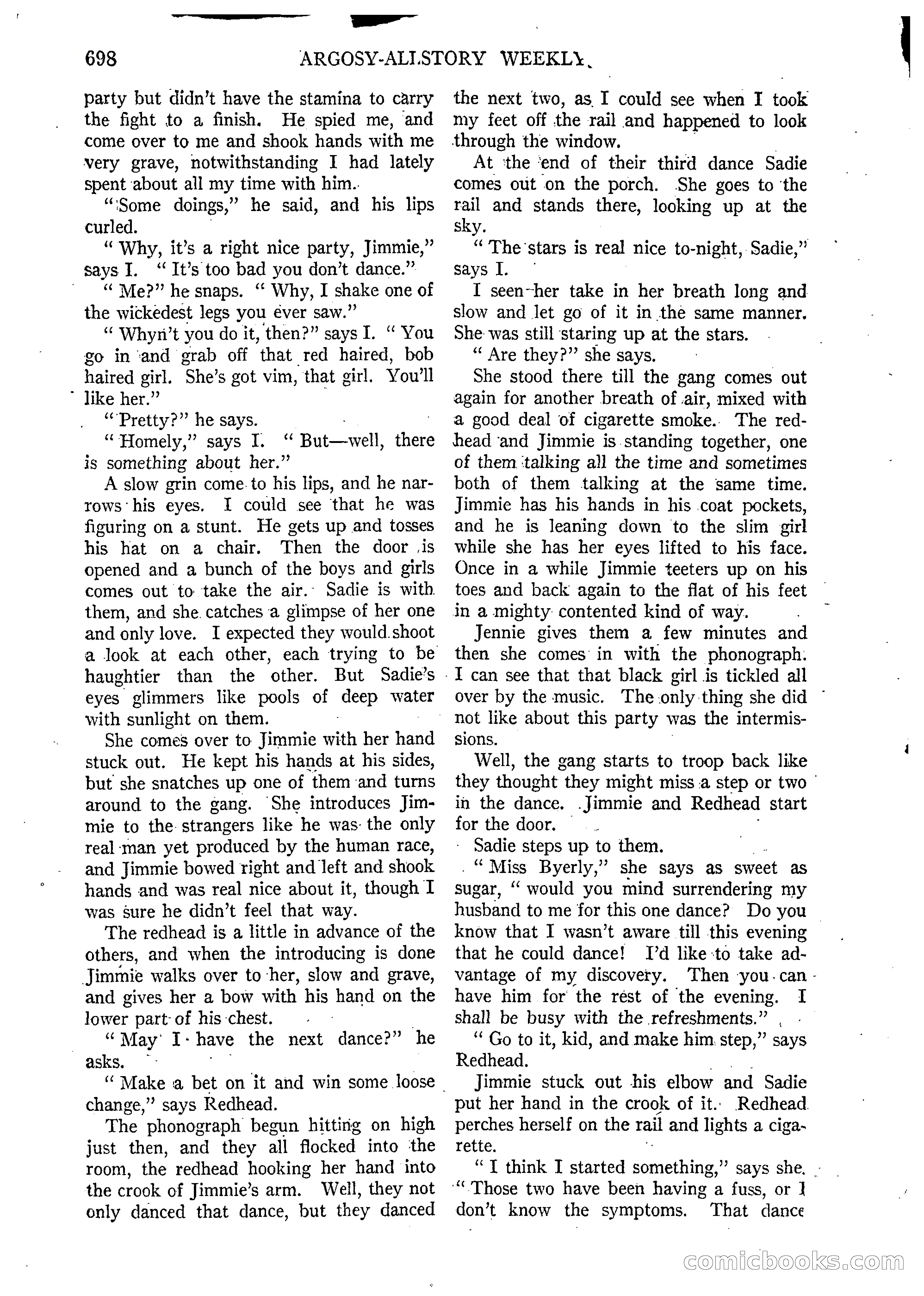 Argosy All-Story Weekly, March 15, 1924 — page 69 of 177