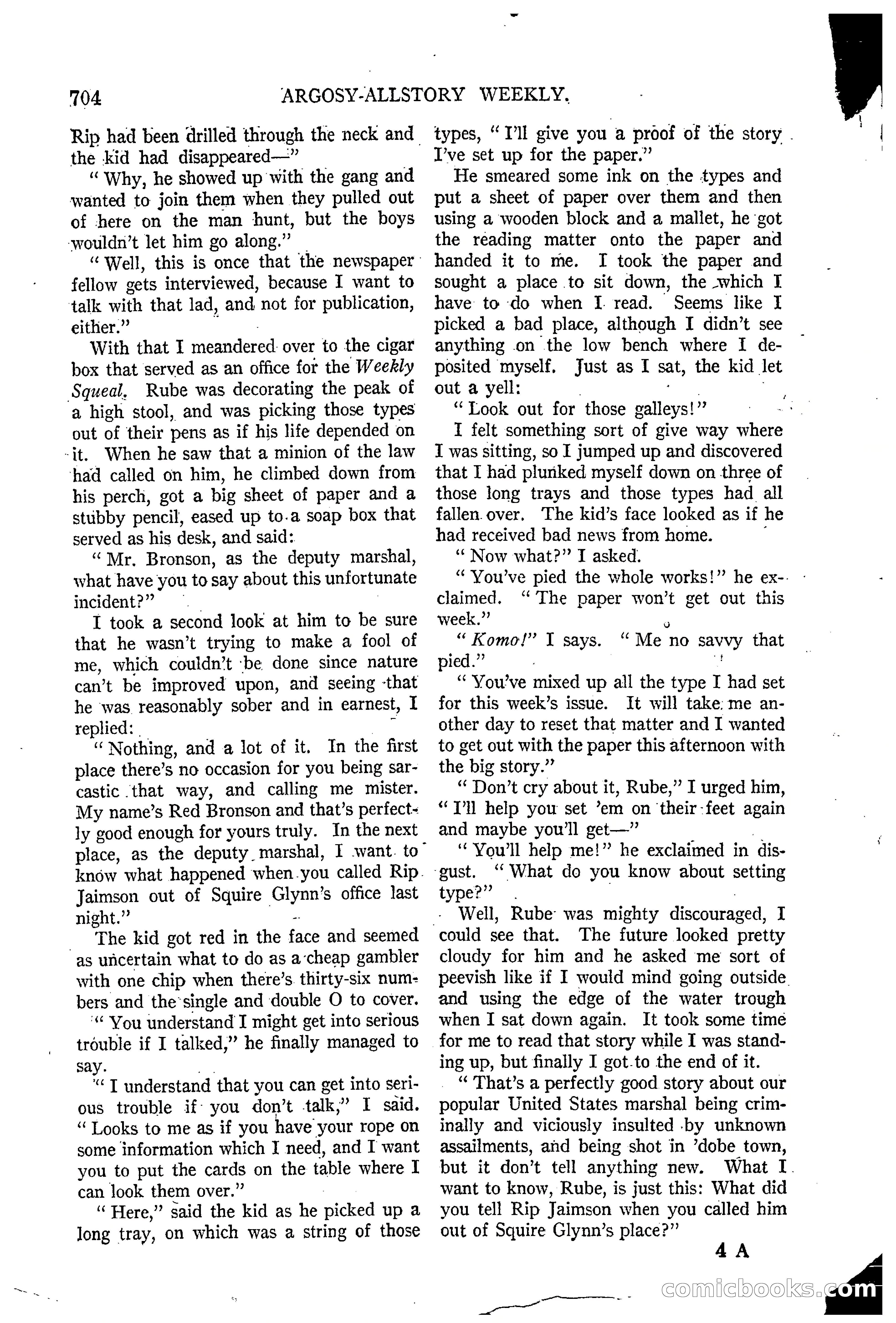 Argosy All-Story Weekly, March 15, 1924 — page 75 of 177