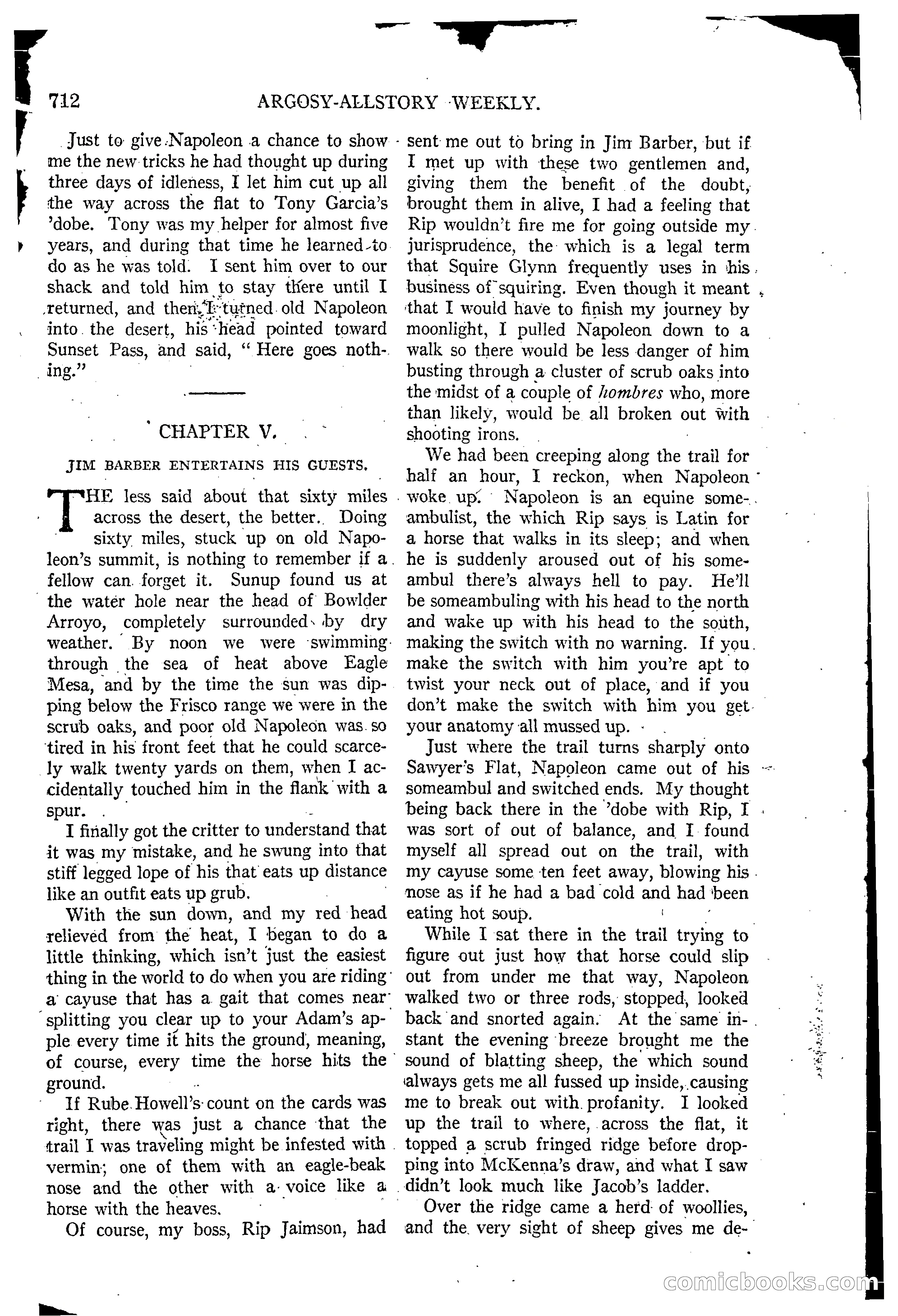 Argosy All-Story Weekly, March 15, 1924 — page 83 of 177