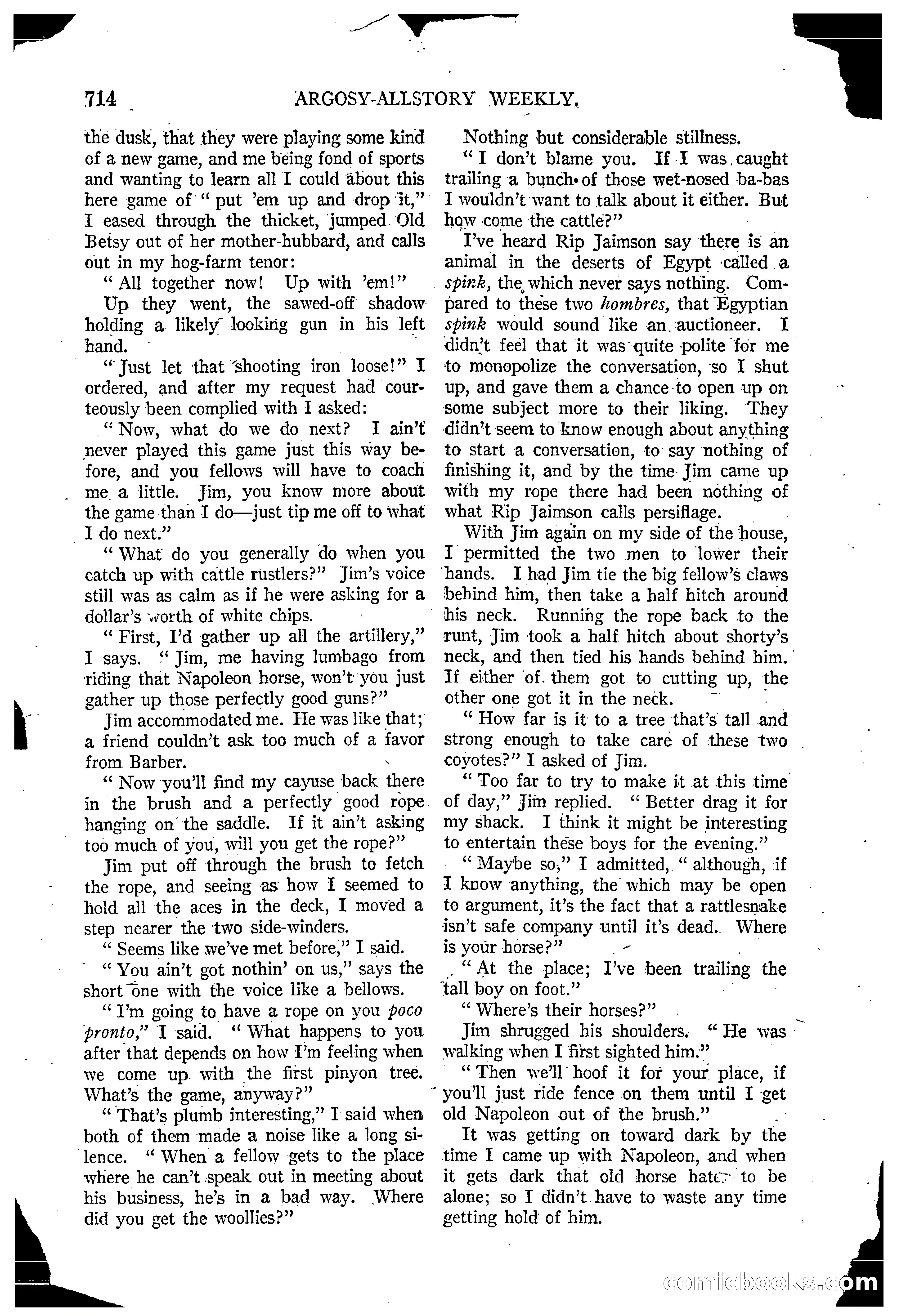 Argosy All-Story Weekly, March 15, 1924 — page 85 of 177