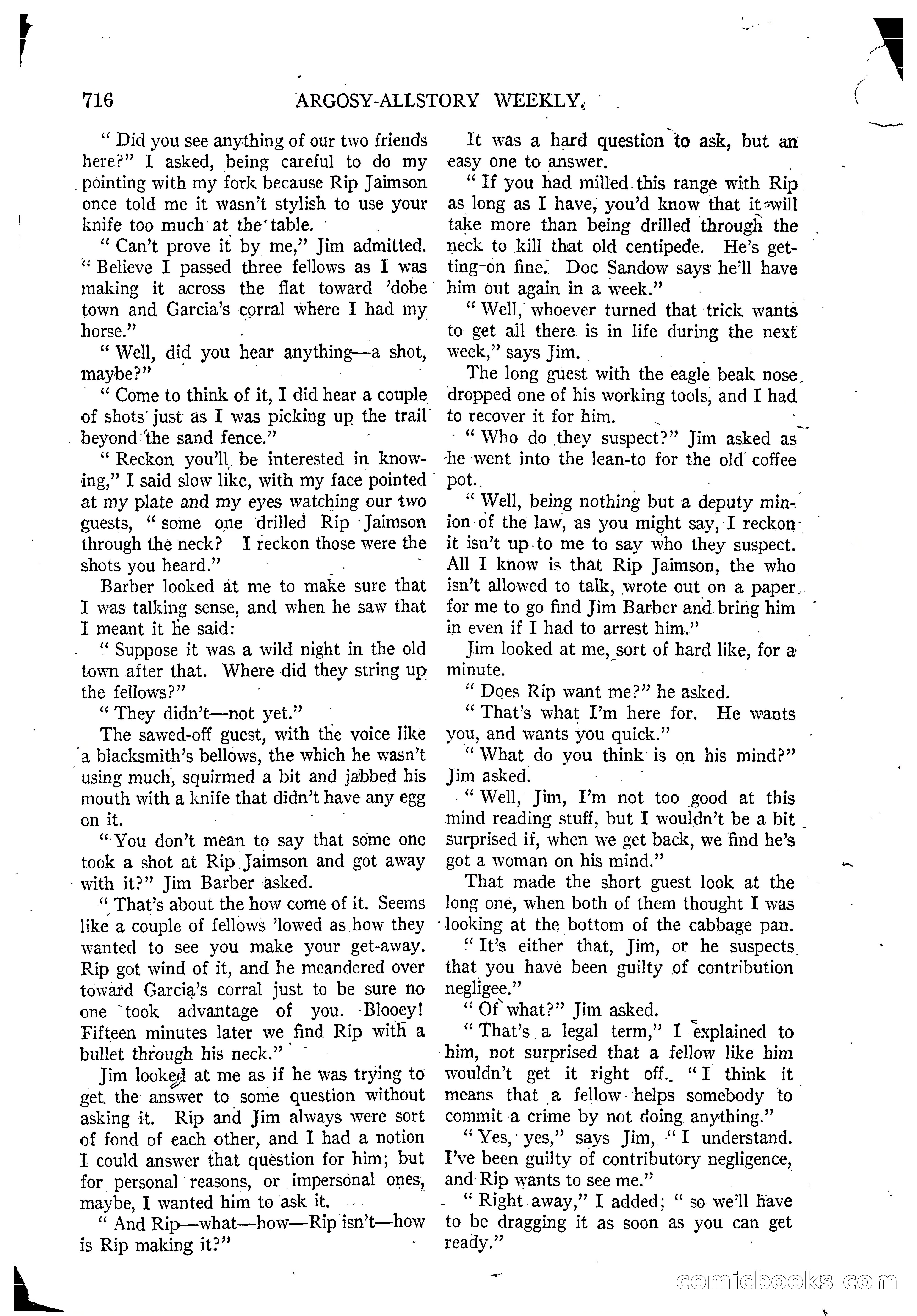 Argosy All-Story Weekly, March 15, 1924 — page 87 of 177