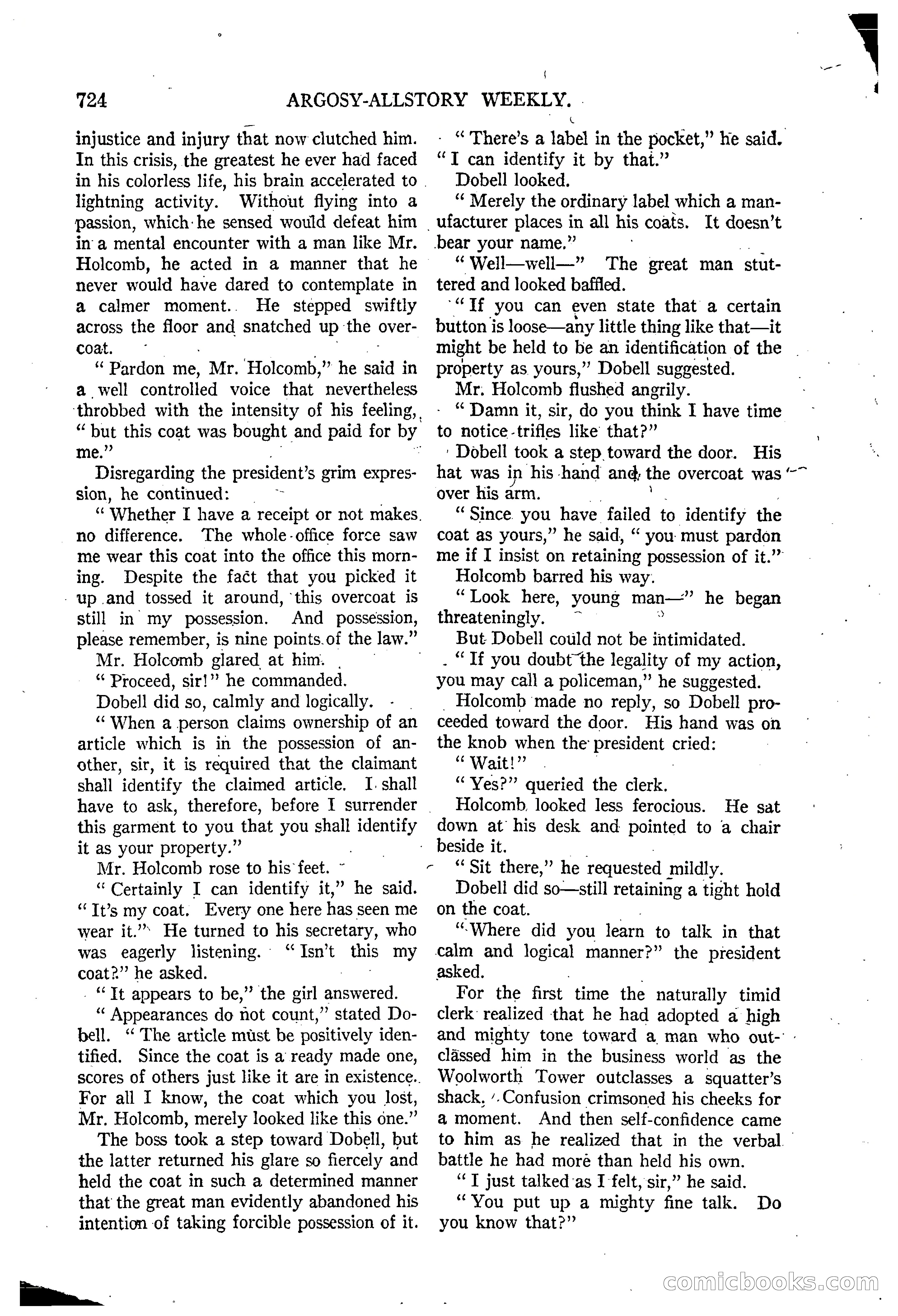 Argosy All-Story Weekly, March 15, 1924 — page 95 of 177