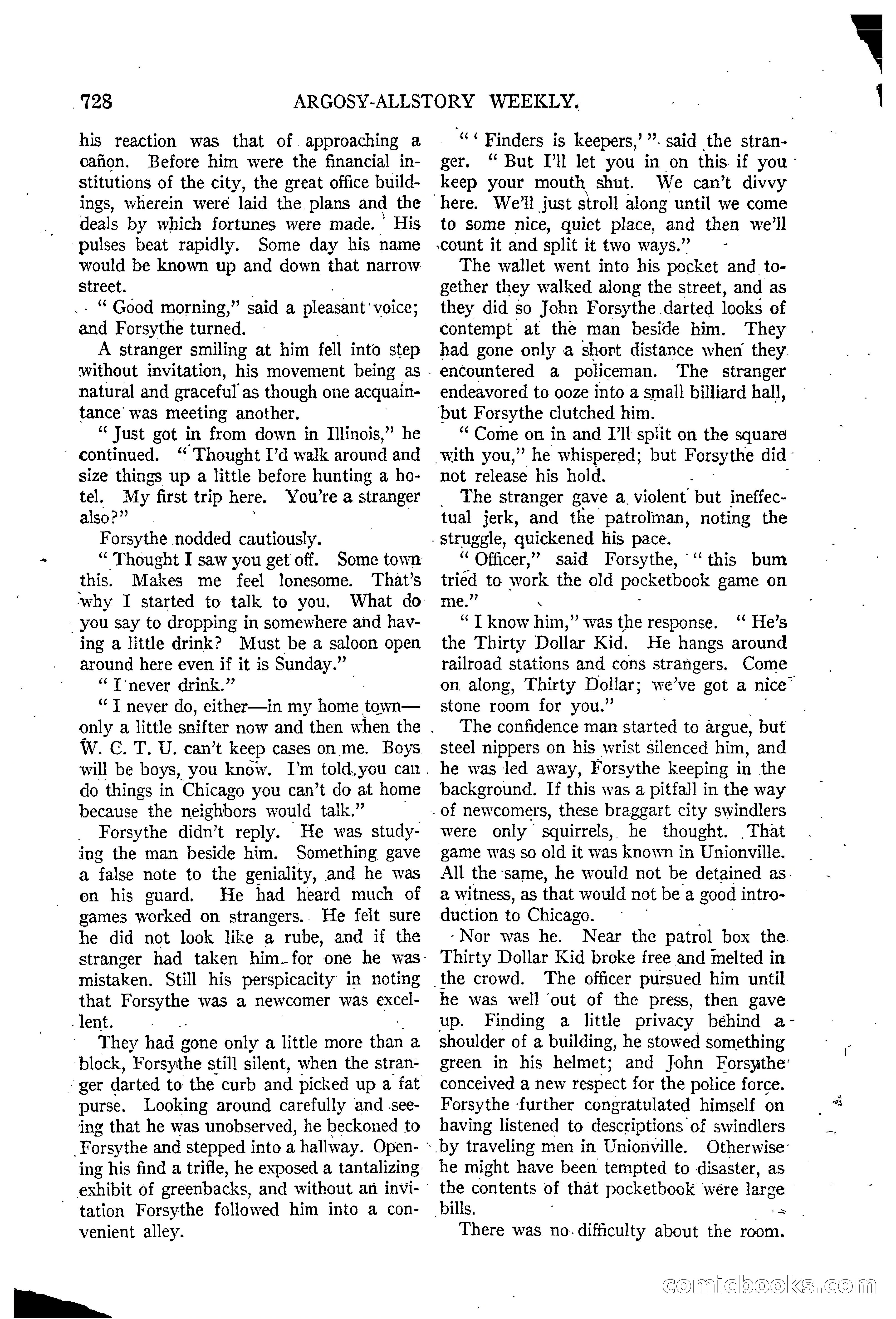 Argosy All-Story Weekly, March 15, 1924 — page 99 of 177