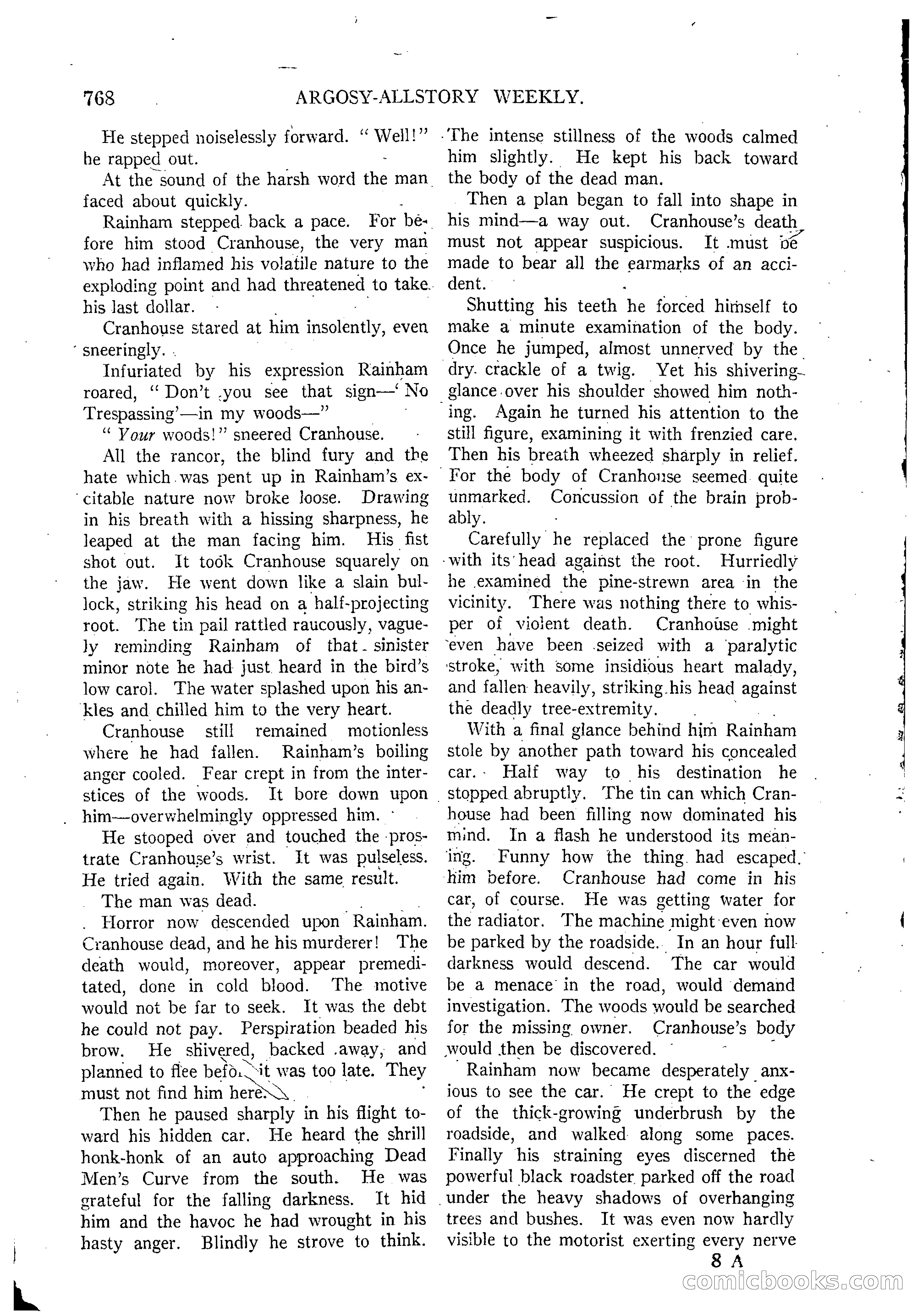 Argosy All-Story Weekly, March 15, 1924 — page 139 of 177