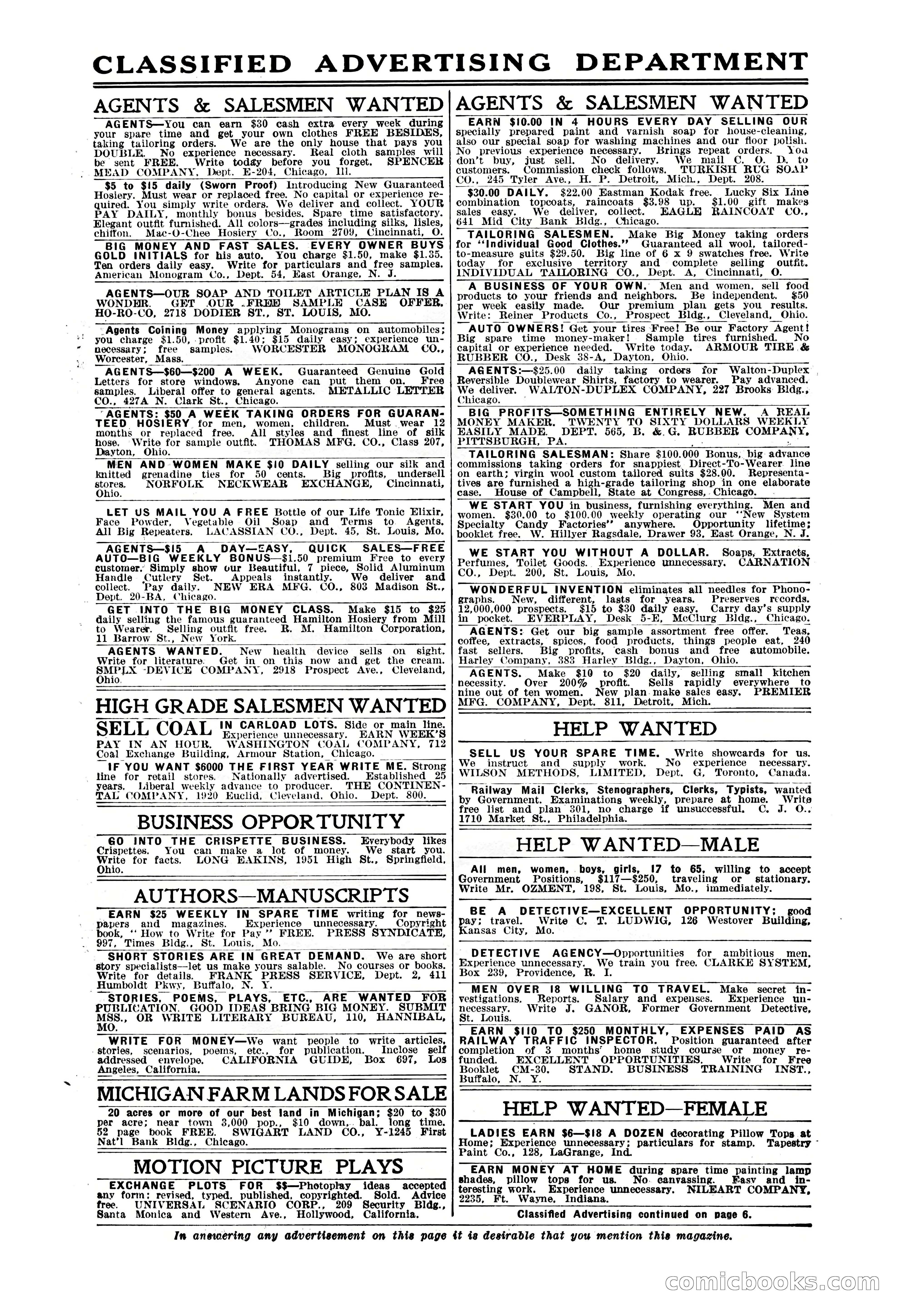 Argosy All-Story Weekly, May 3, 1924 — page 6 of 186