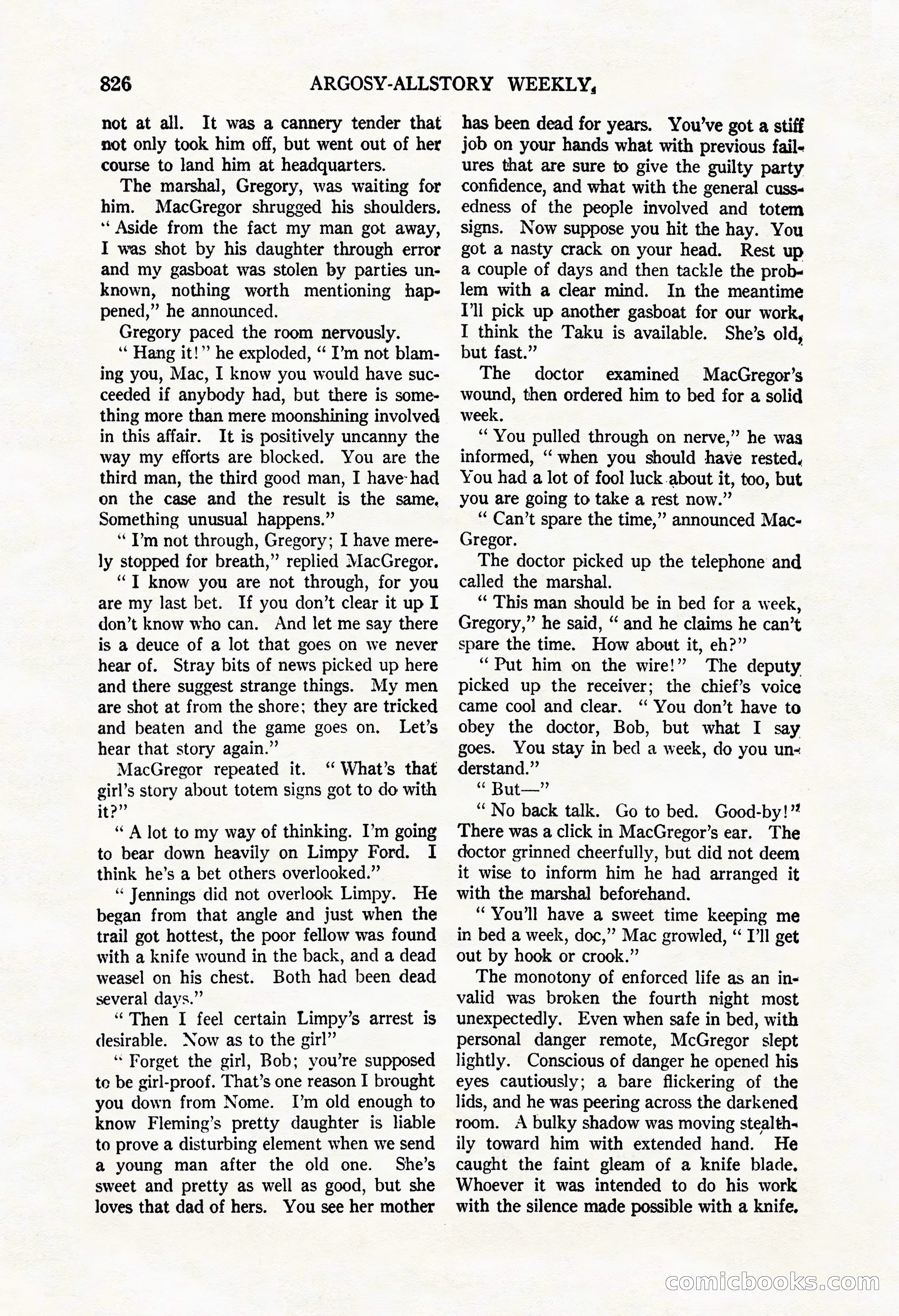 Argosy All-Story Weekly, May 3, 1924 — page 36 of 186