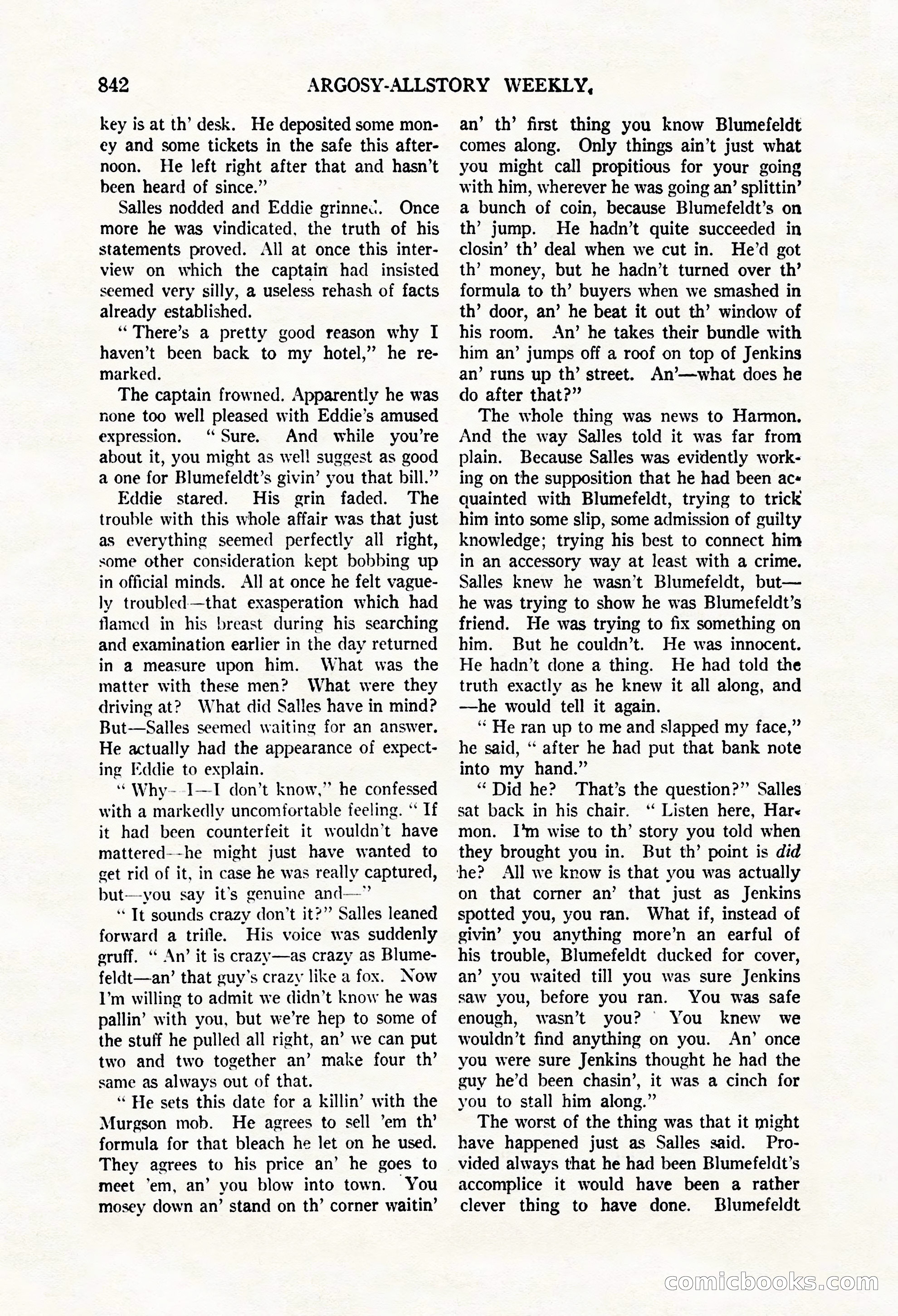 Argosy All-Story Weekly, May 3, 1924 — page 52 of 186