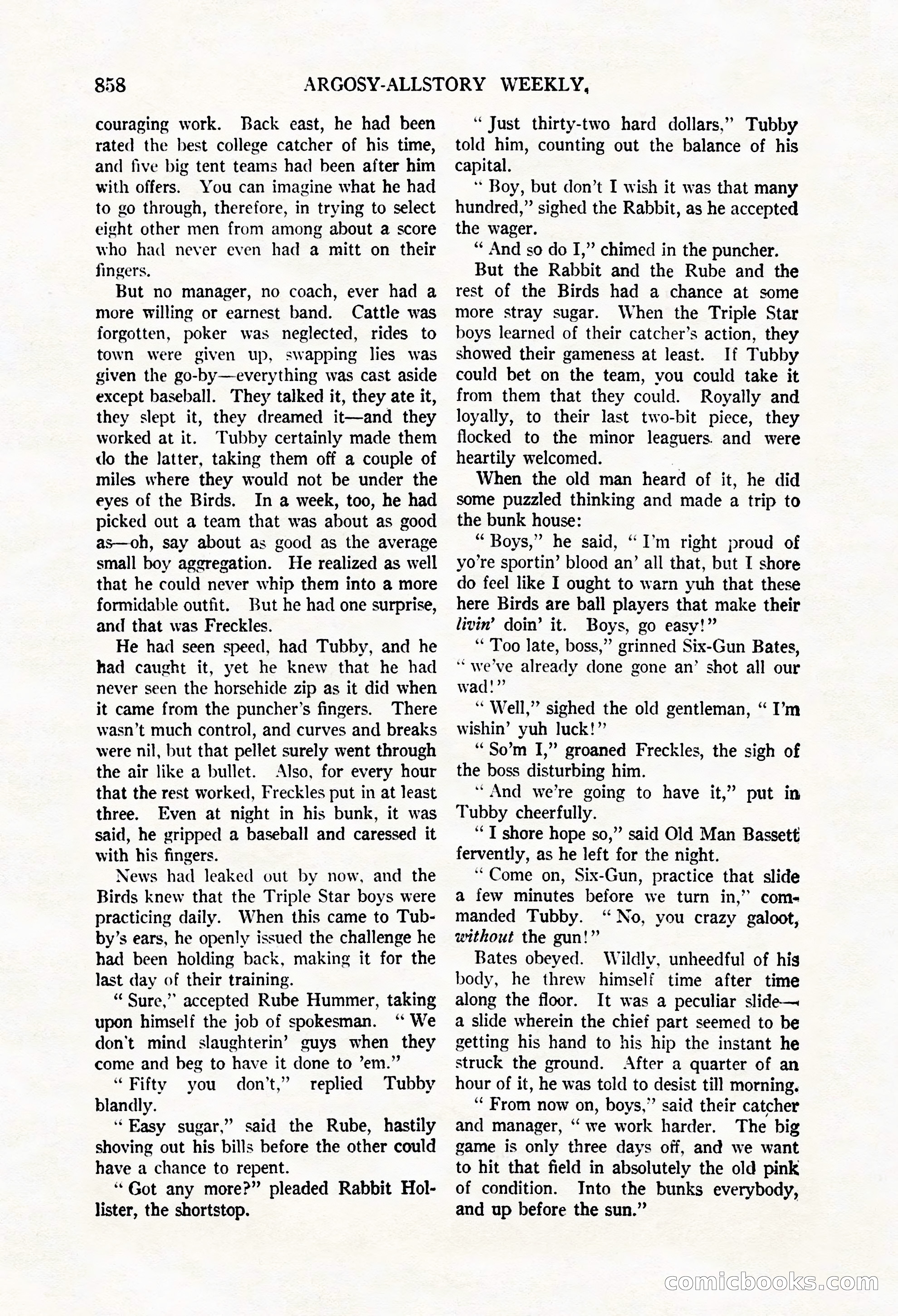 Argosy All-Story Weekly, May 3, 1924 — page 68 of 186