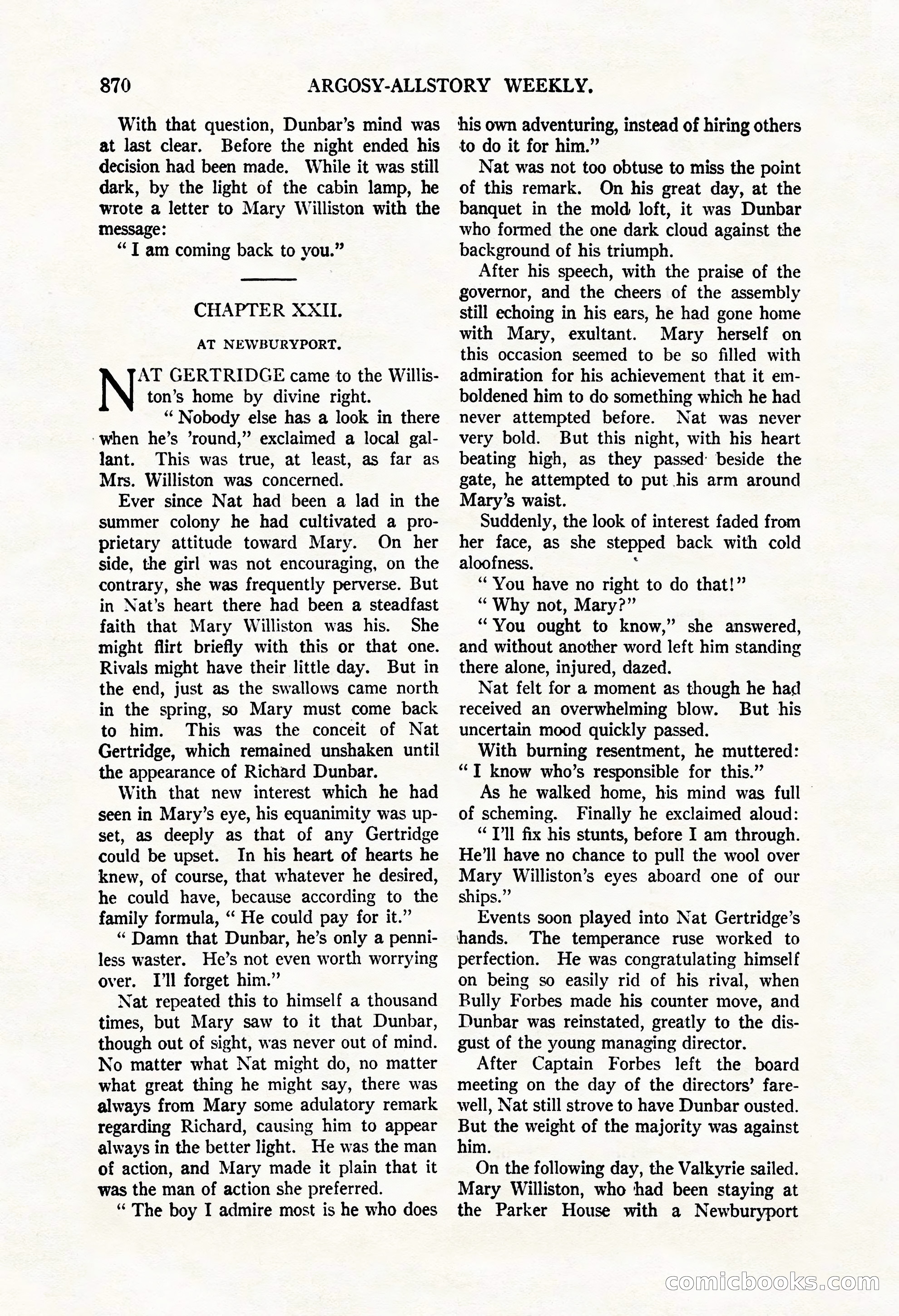 Argosy All-Story Weekly, May 3, 1924 — page 80 of 186
