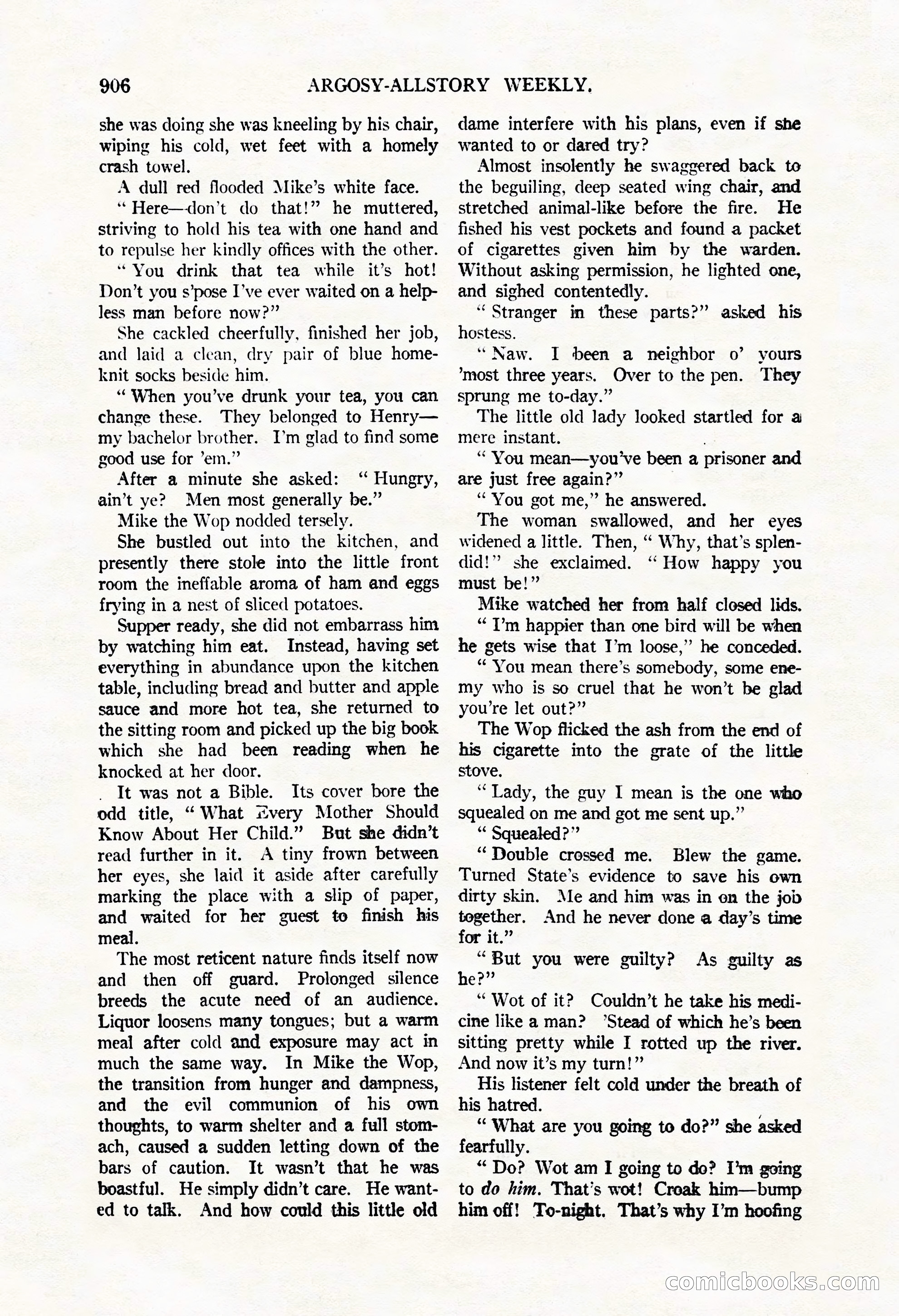 Argosy All-Story Weekly, May 3, 1924 — page 116 of 186