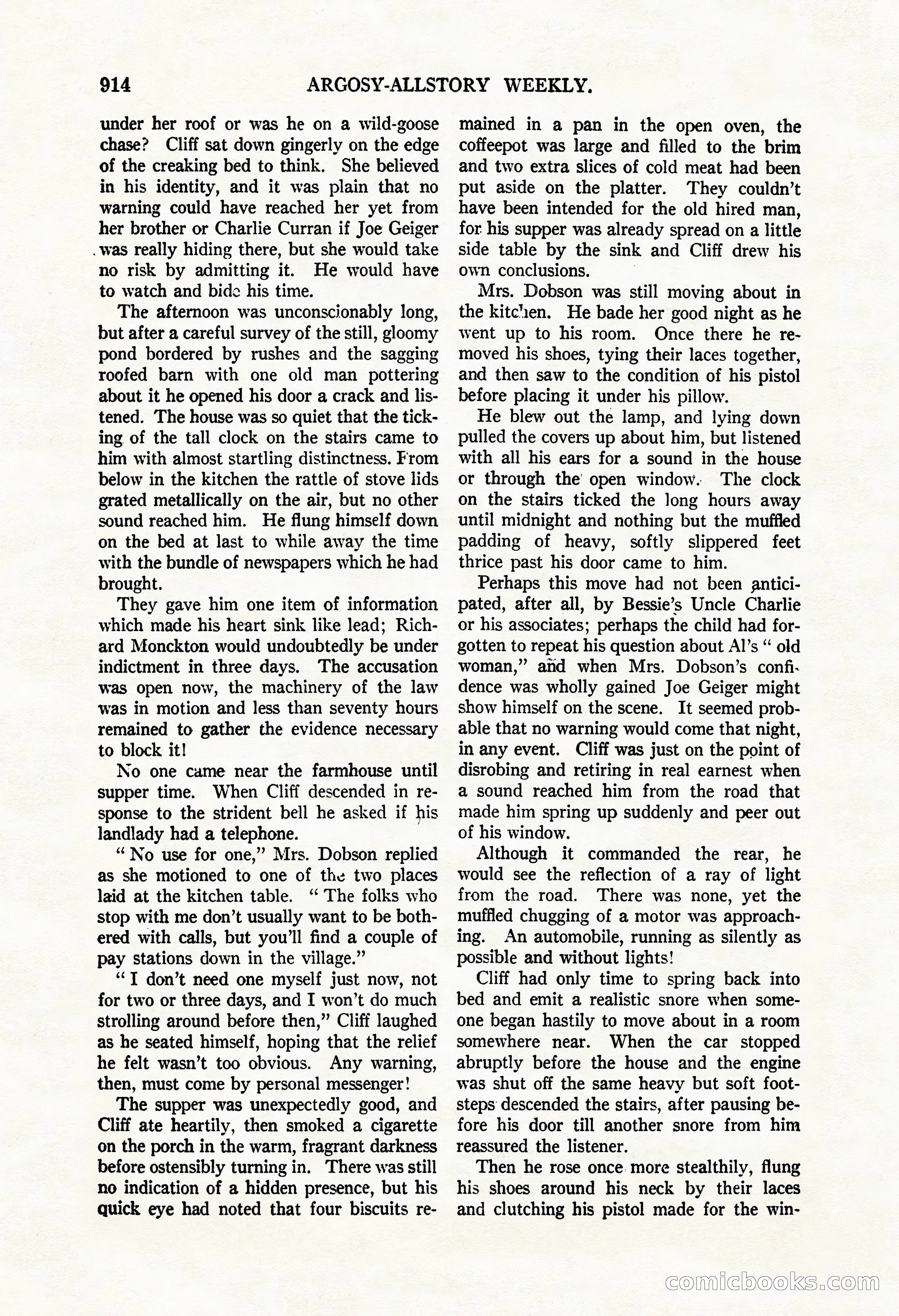 Argosy All-Story Weekly, May 3, 1924 — page 124 of 186