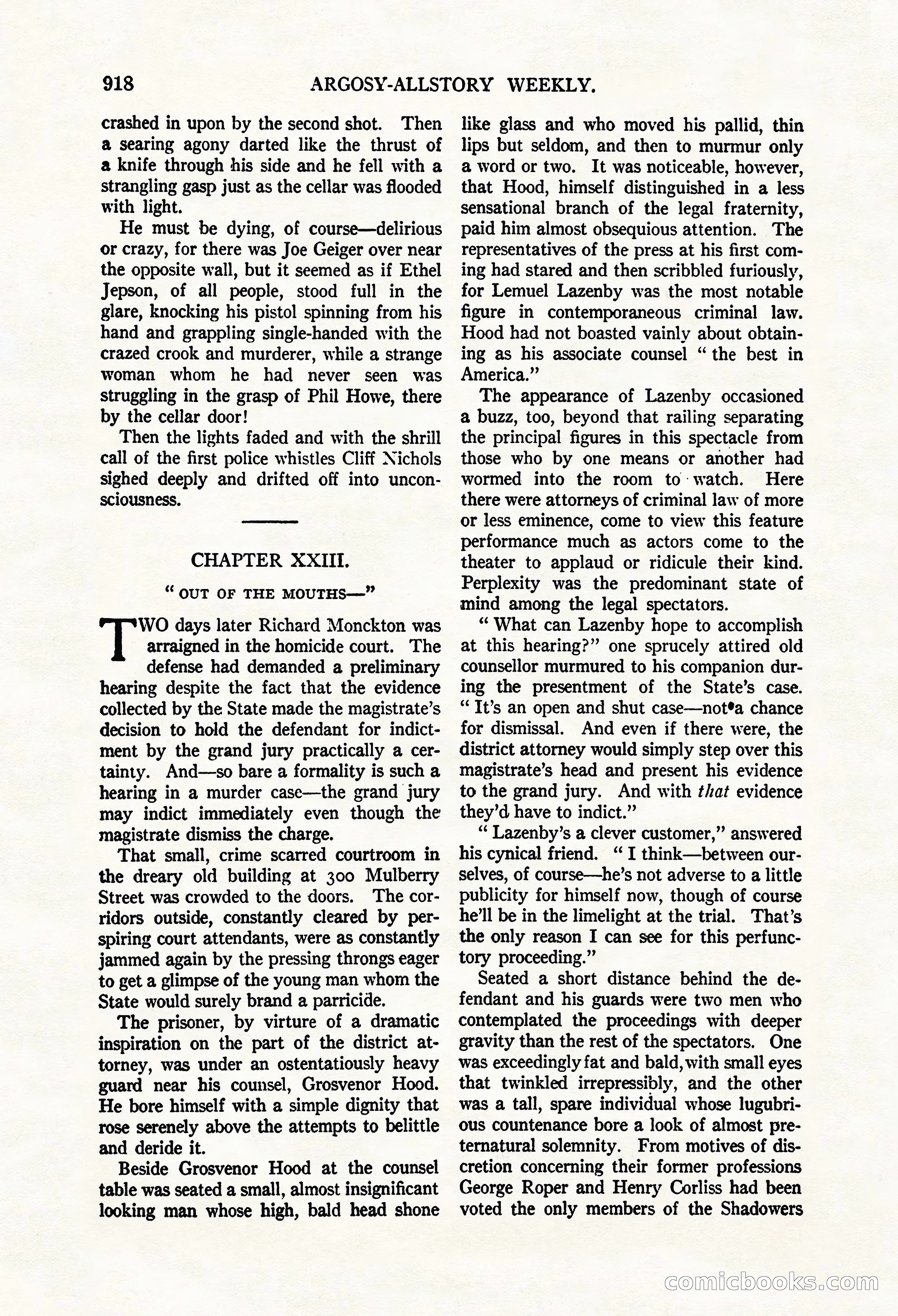 Argosy All-Story Weekly, May 3, 1924 — page 128 of 186