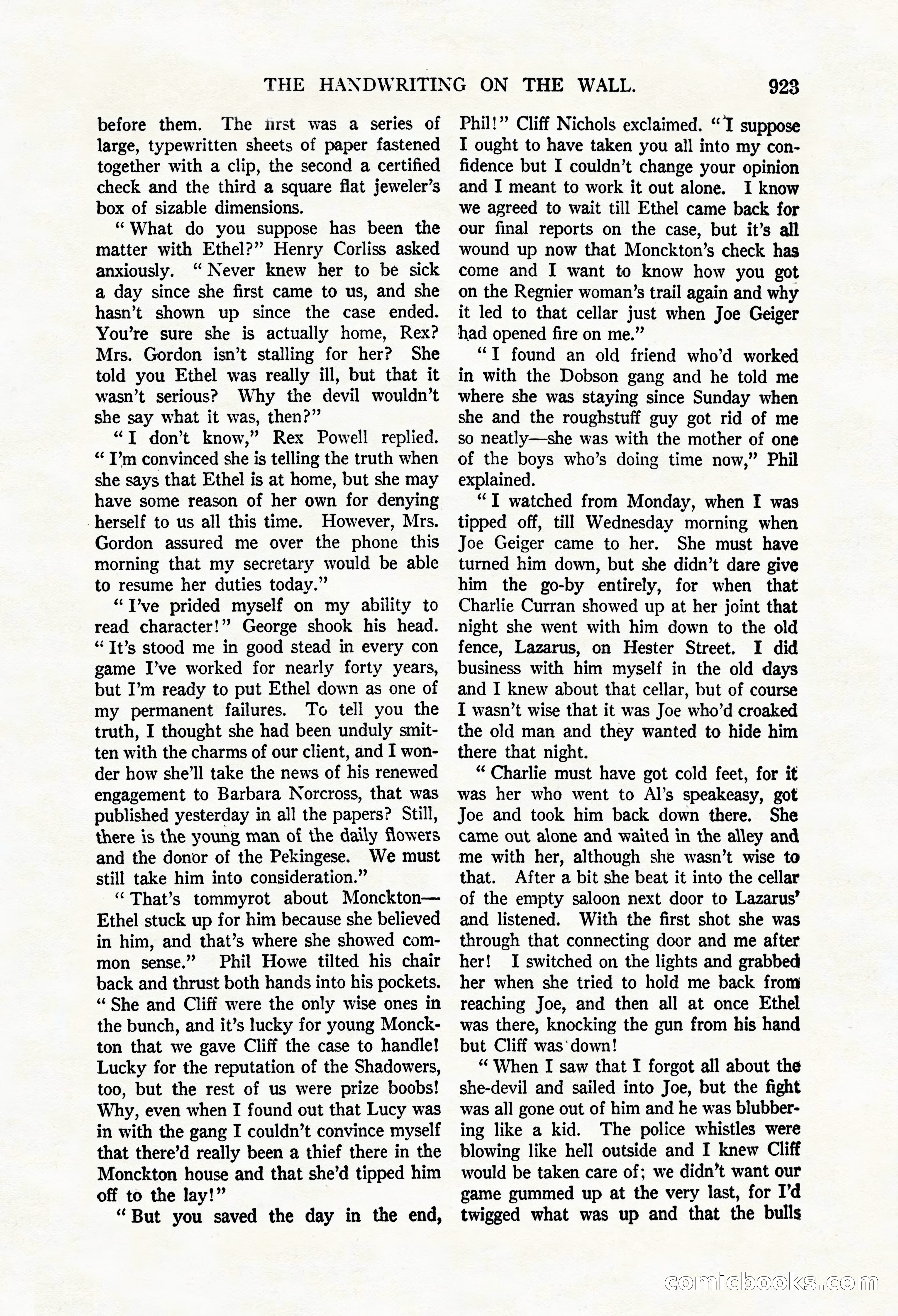 Argosy All-Story Weekly, May 3, 1924 — page 133 of 186