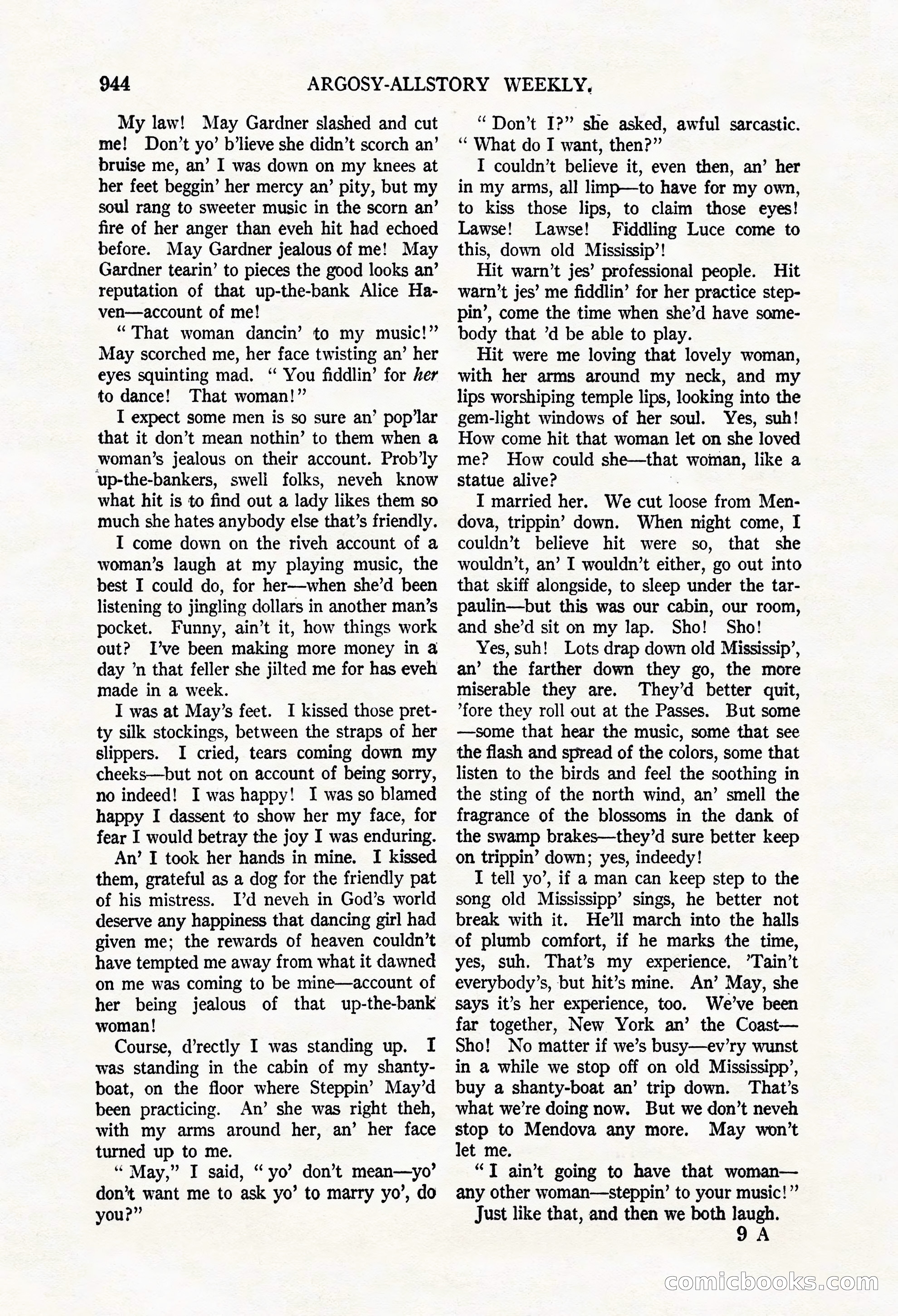 Argosy All-Story Weekly, May 3, 1924 — page 154 of 186