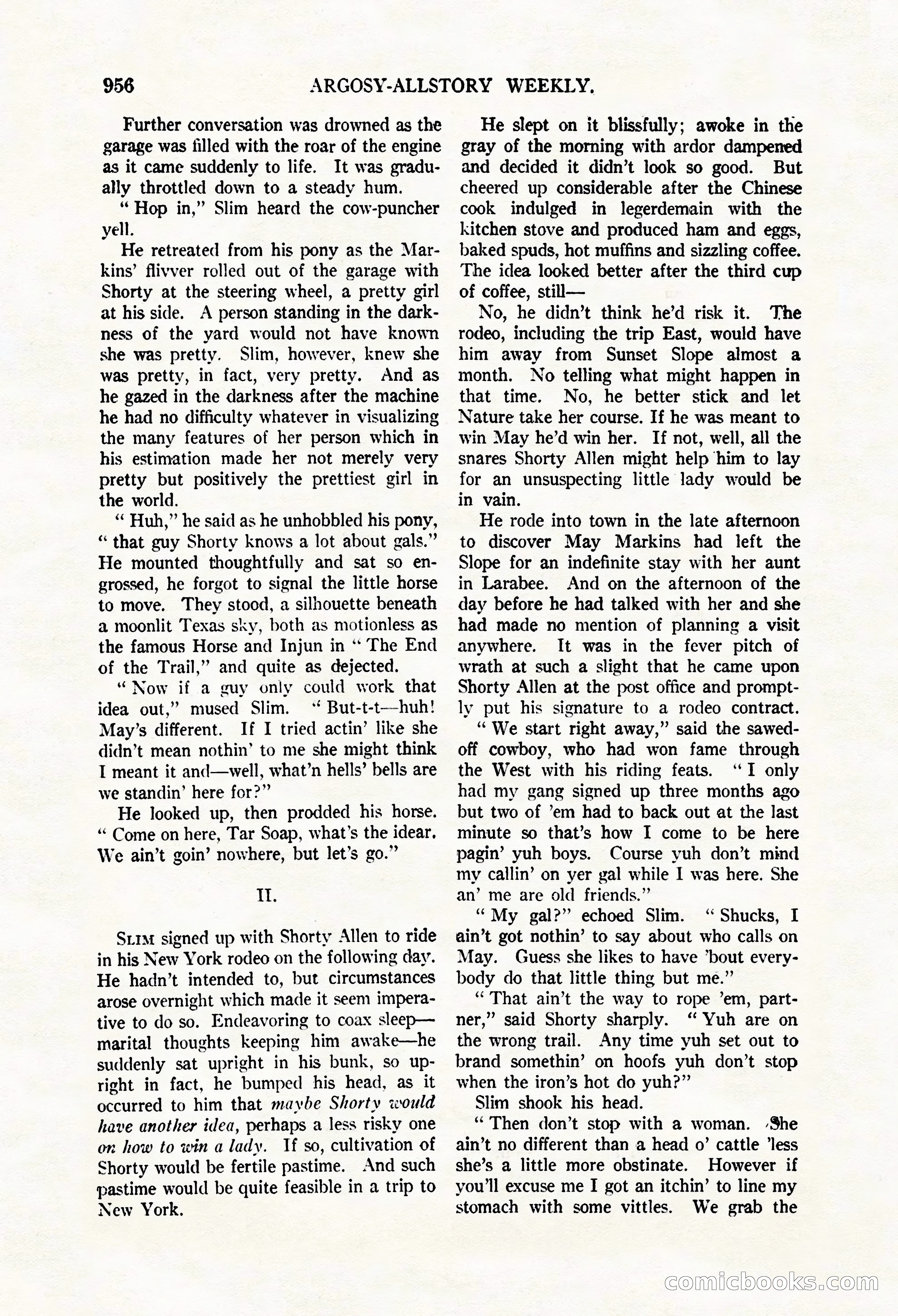 Argosy All-Story Weekly, May 3, 1924 — page 166 of 186