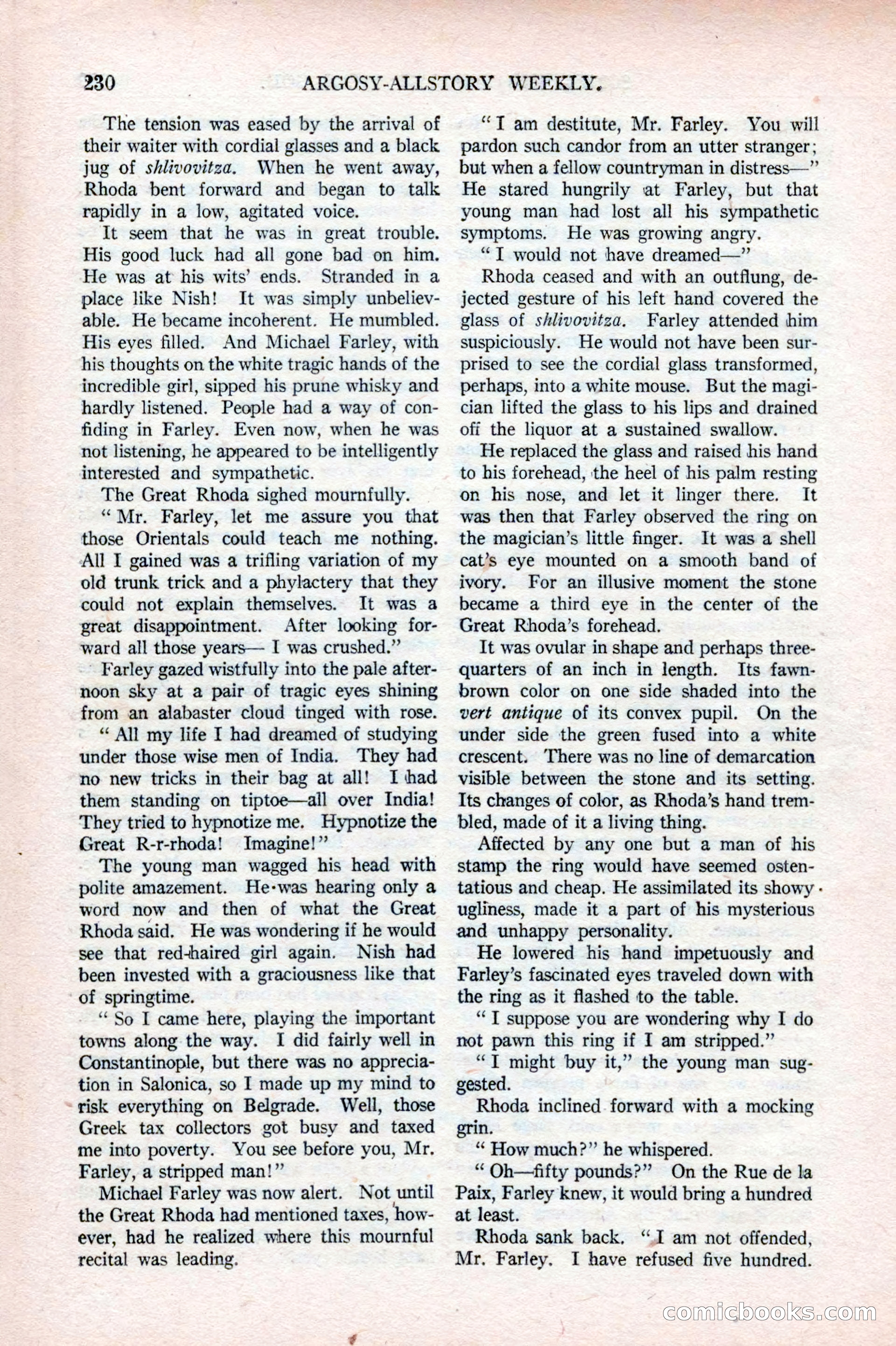 Argosy All-Story Weekly, May 17, 1924 — page 80 of 172