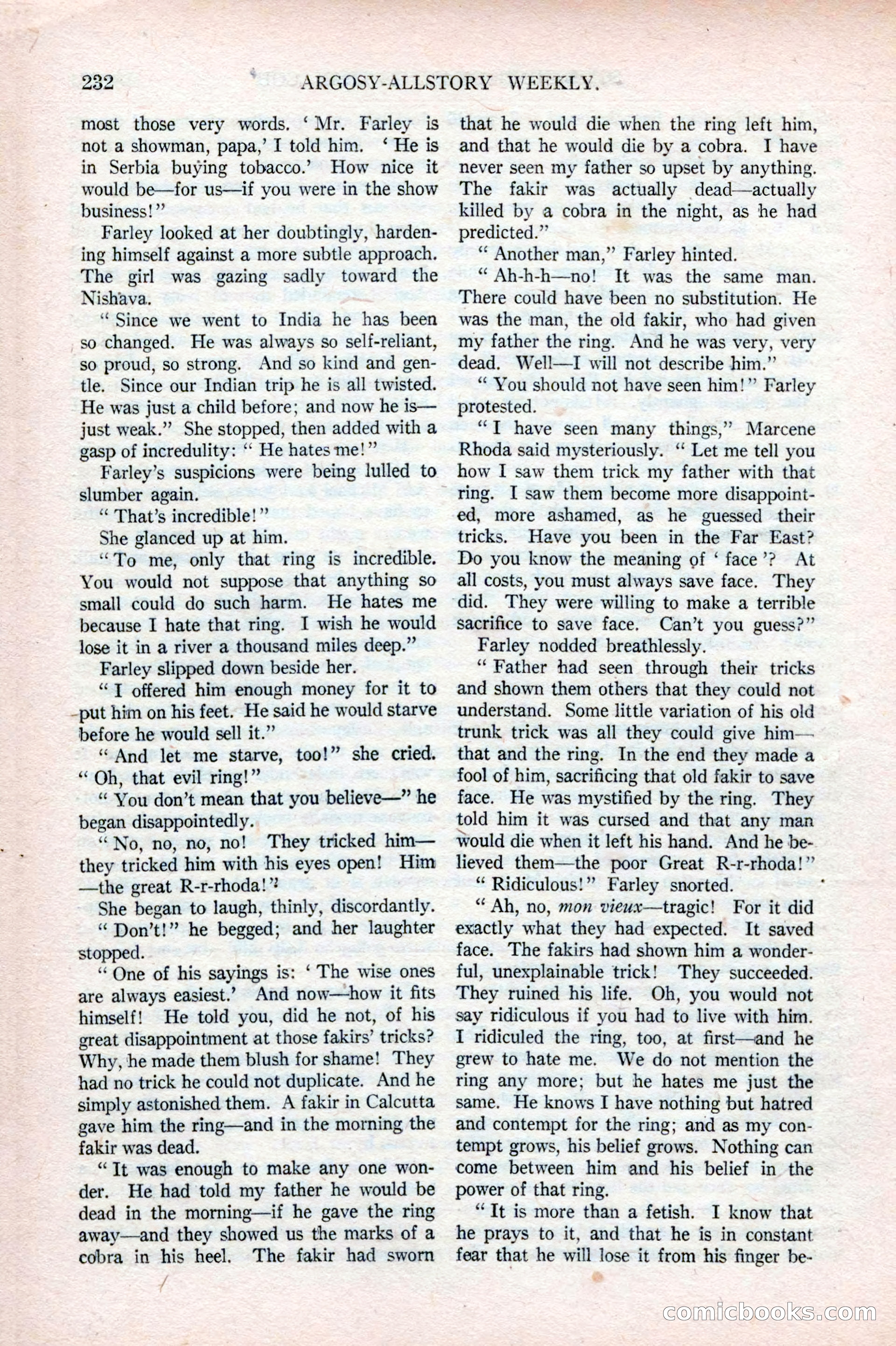Argosy All-Story Weekly, May 17, 1924 — page 82 of 172