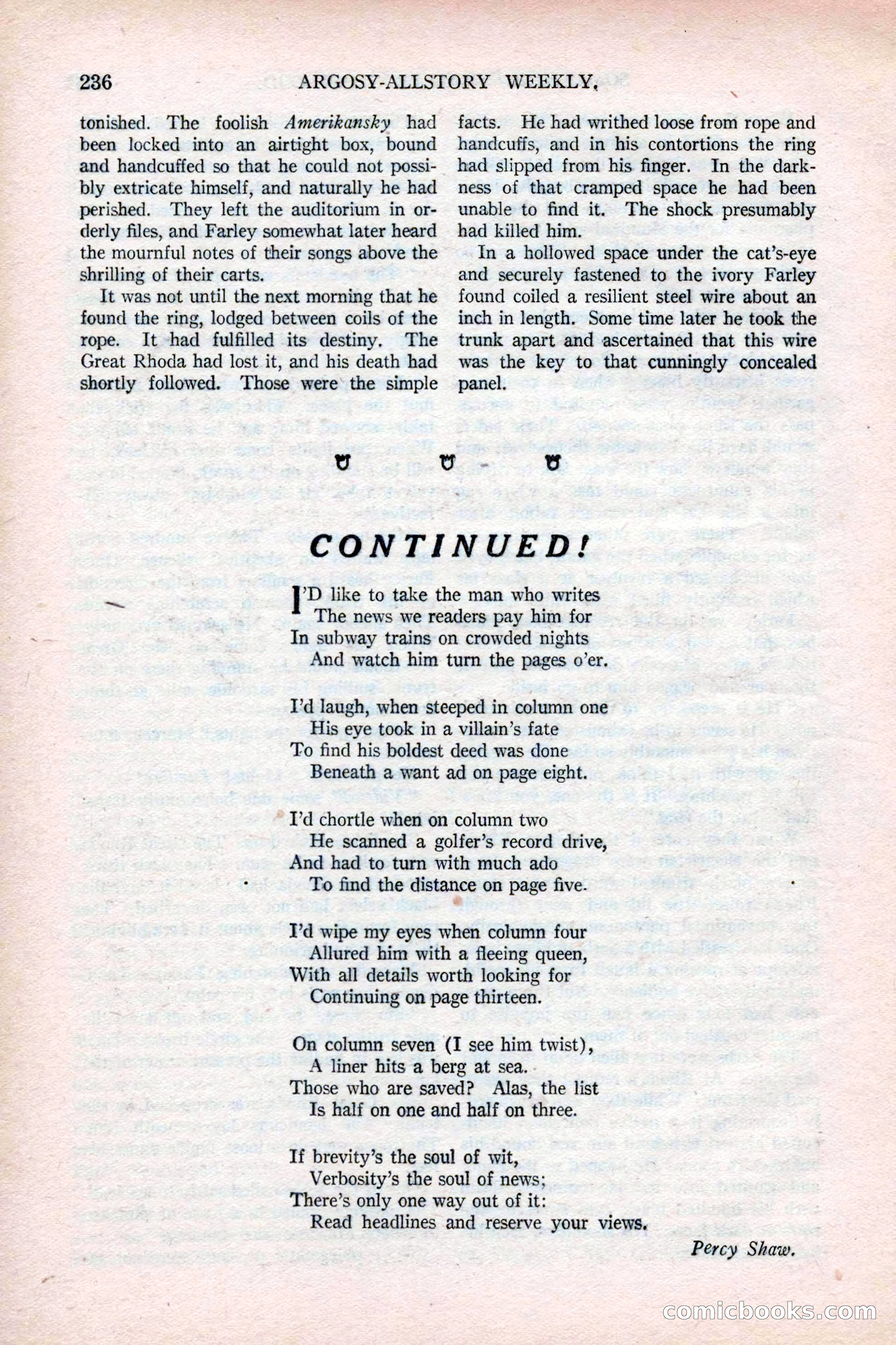 Argosy All-Story Weekly, May 17, 1924 — page 86 of 172