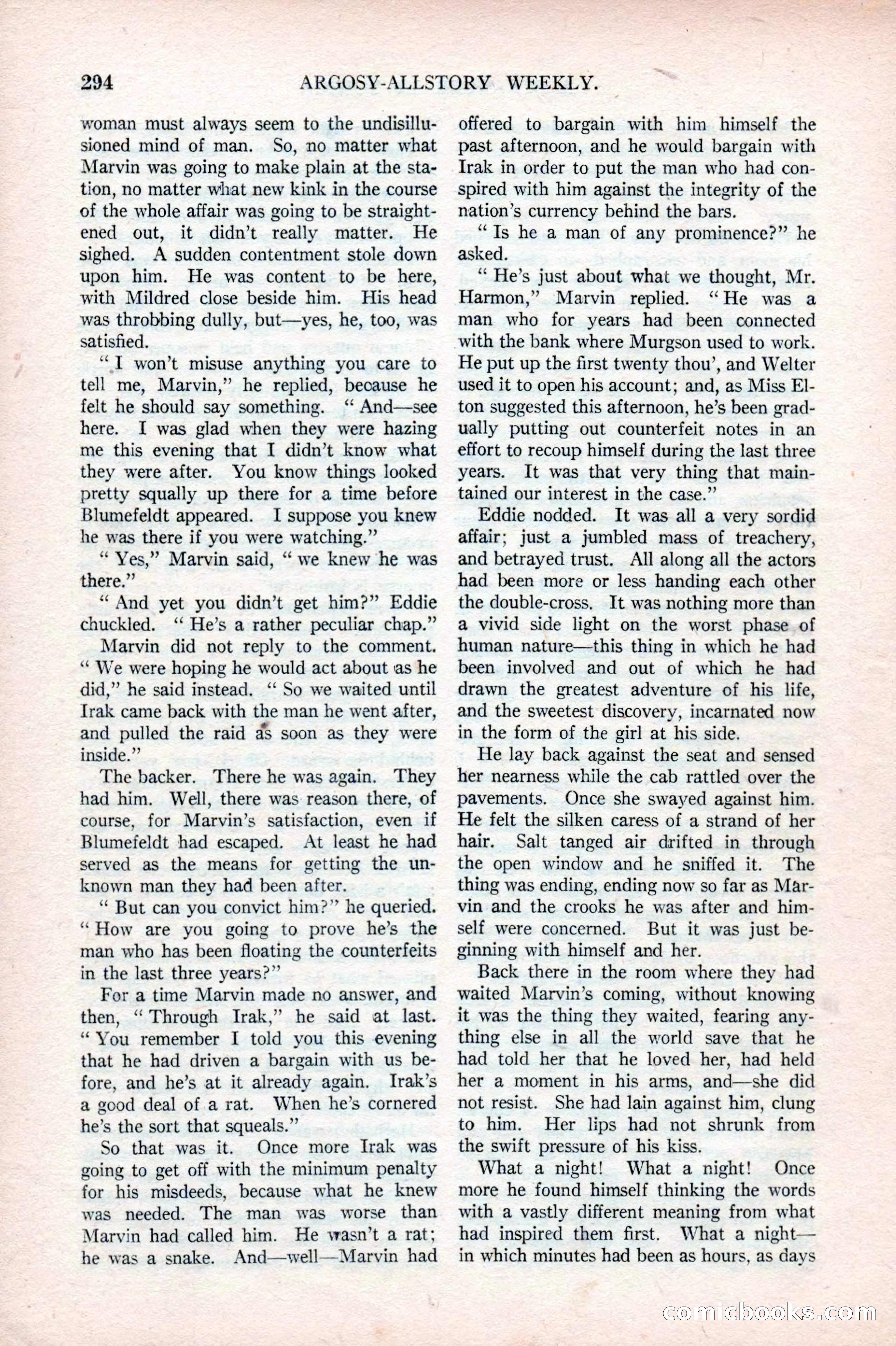 Argosy All-Story Weekly, May 17, 1924 — page 144 of 172