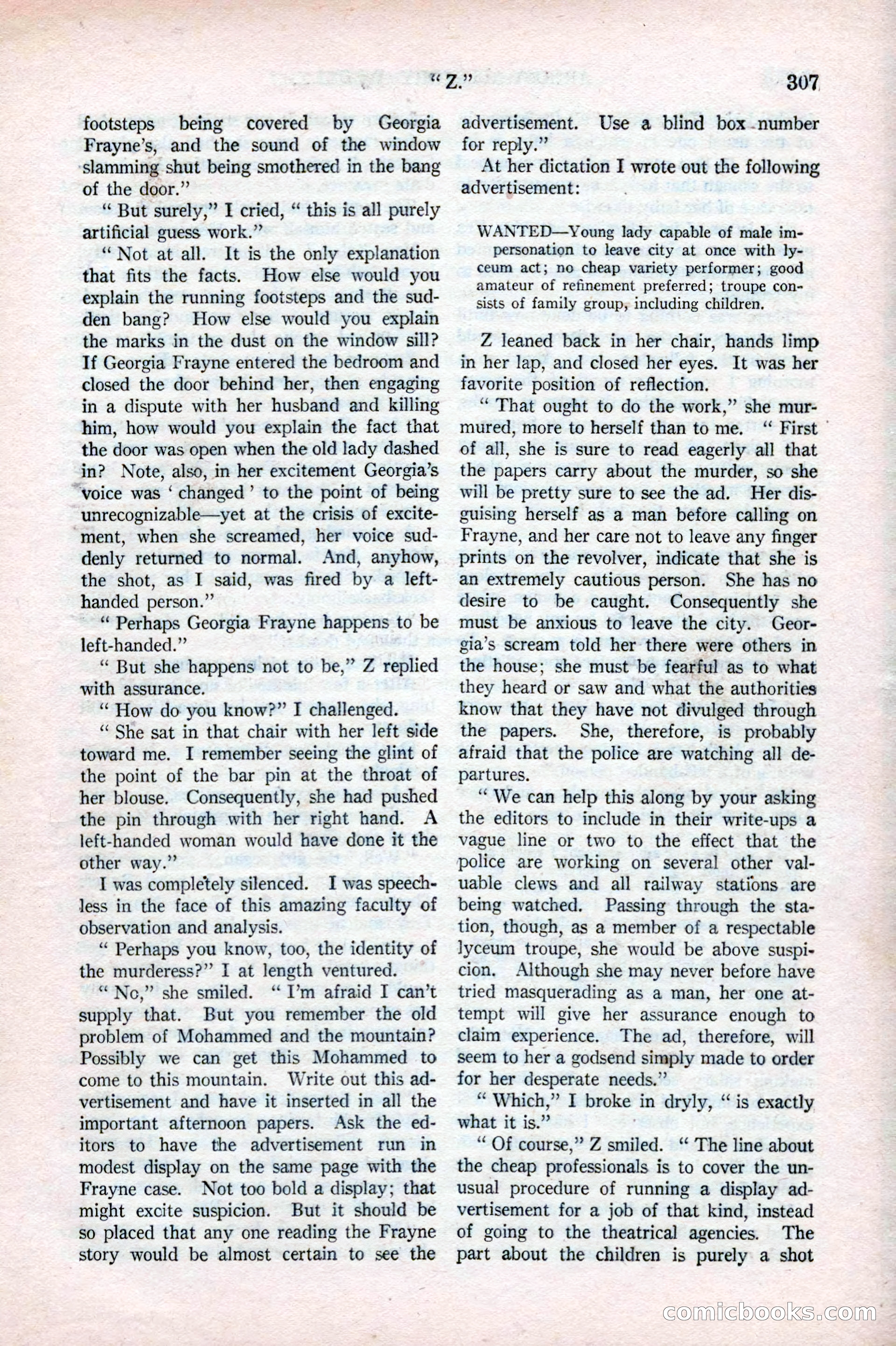 Argosy All-Story Weekly, May 17, 1924 — page 157 of 172