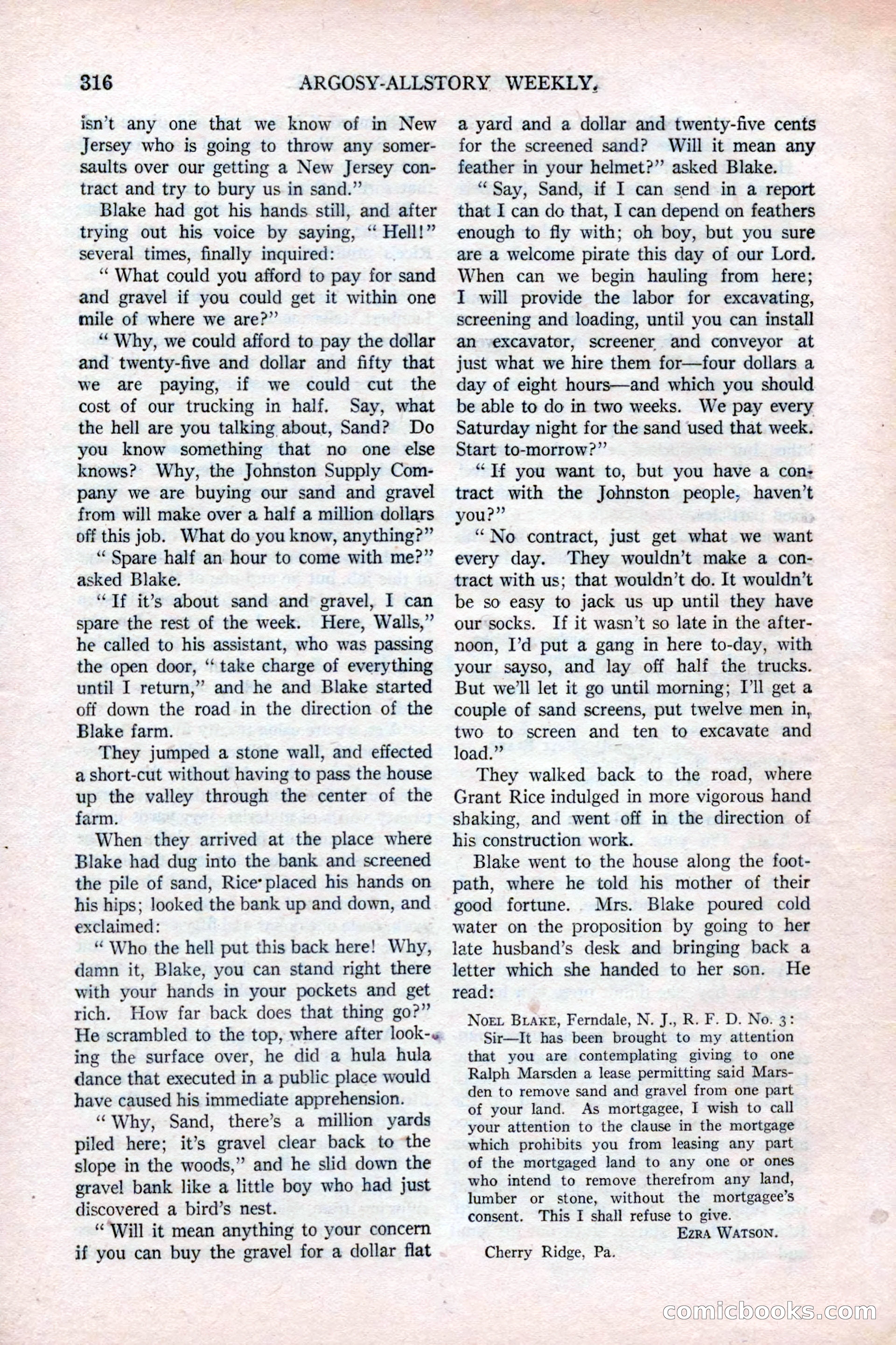 Argosy All-Story Weekly, May 17, 1924 — page 166 of 172