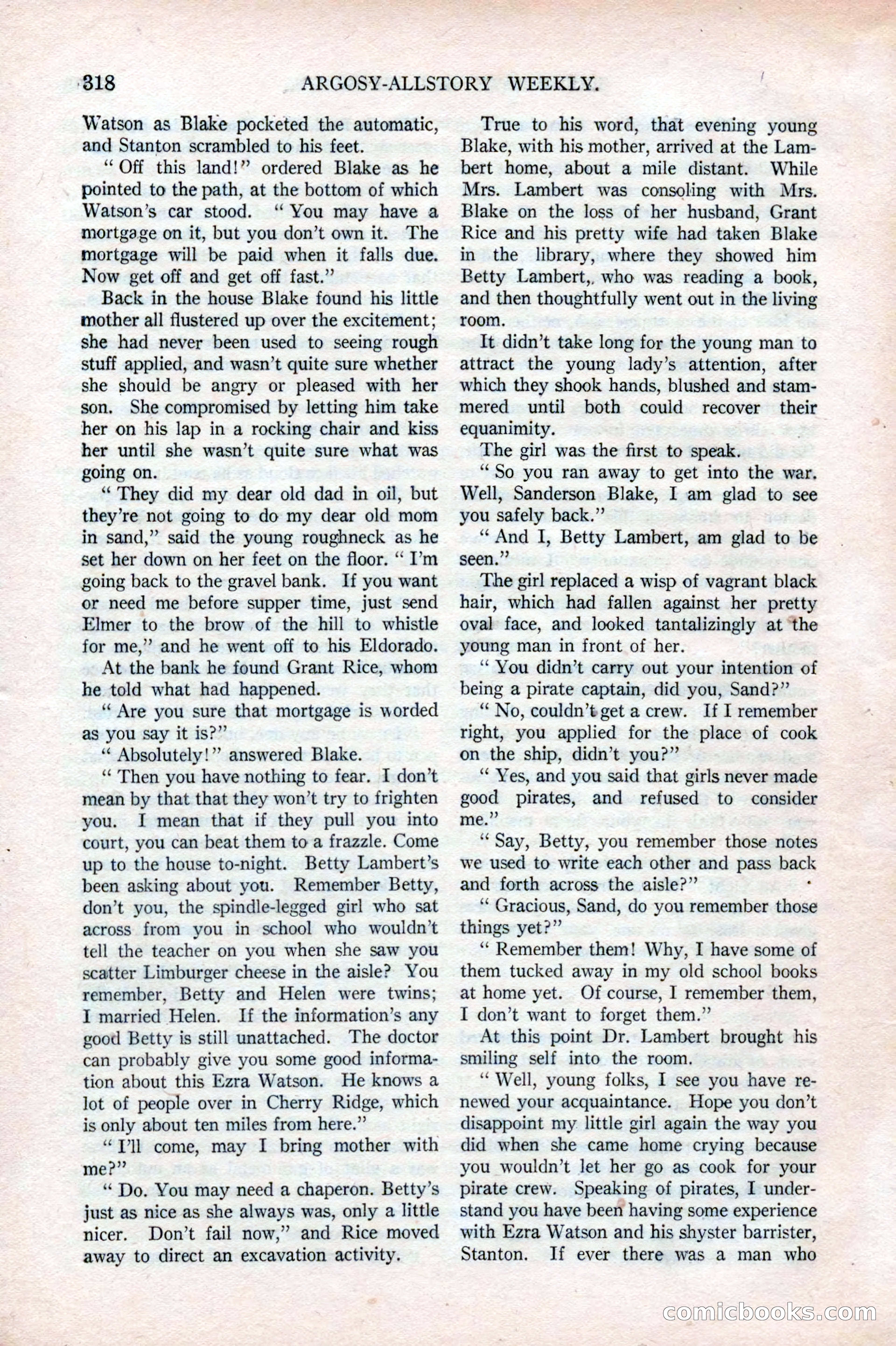 Argosy All-Story Weekly, May 17, 1924 — page 168 of 172