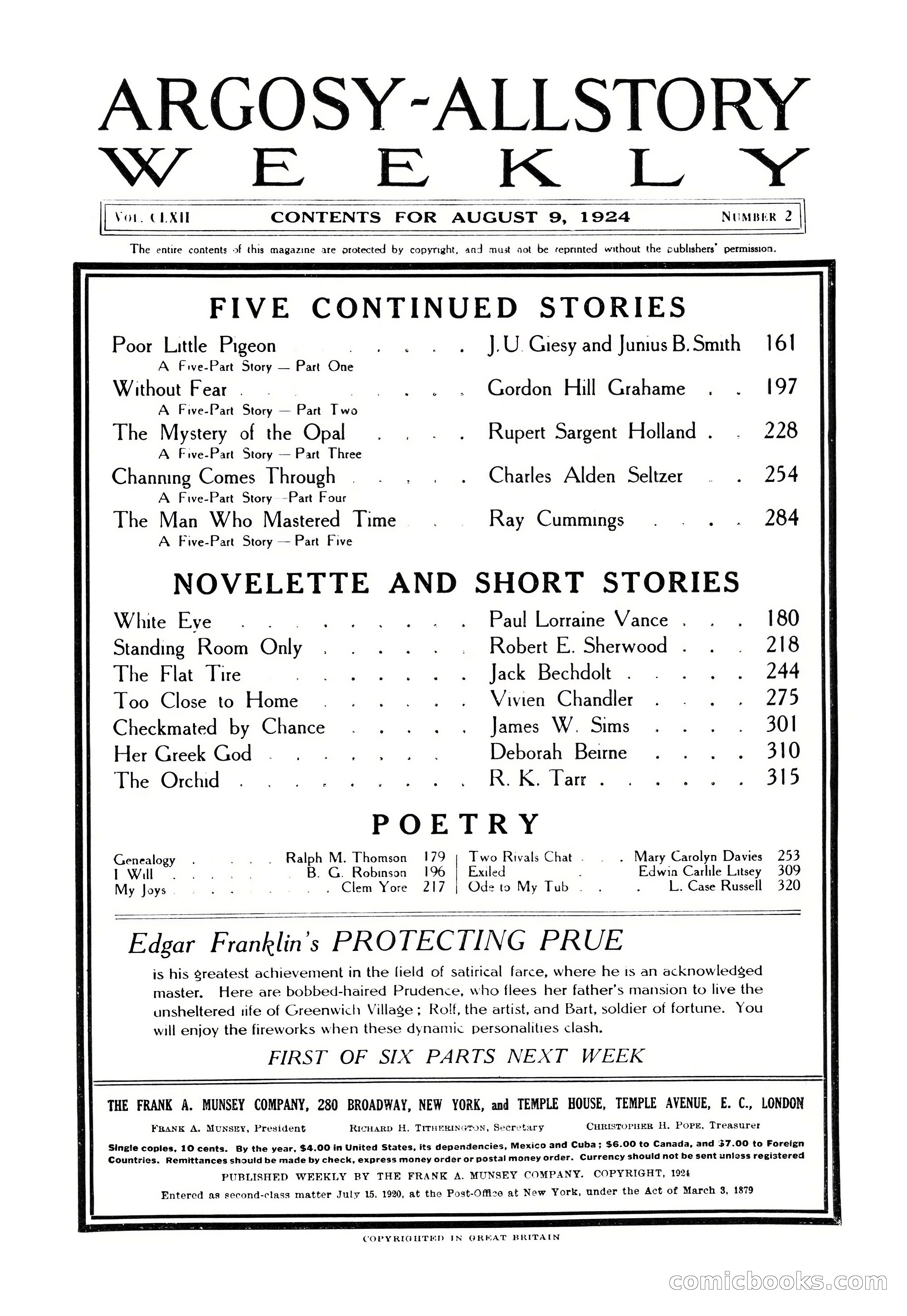 Argosy All-Story Weekly, August 9, 1924 — page 4 of 172
