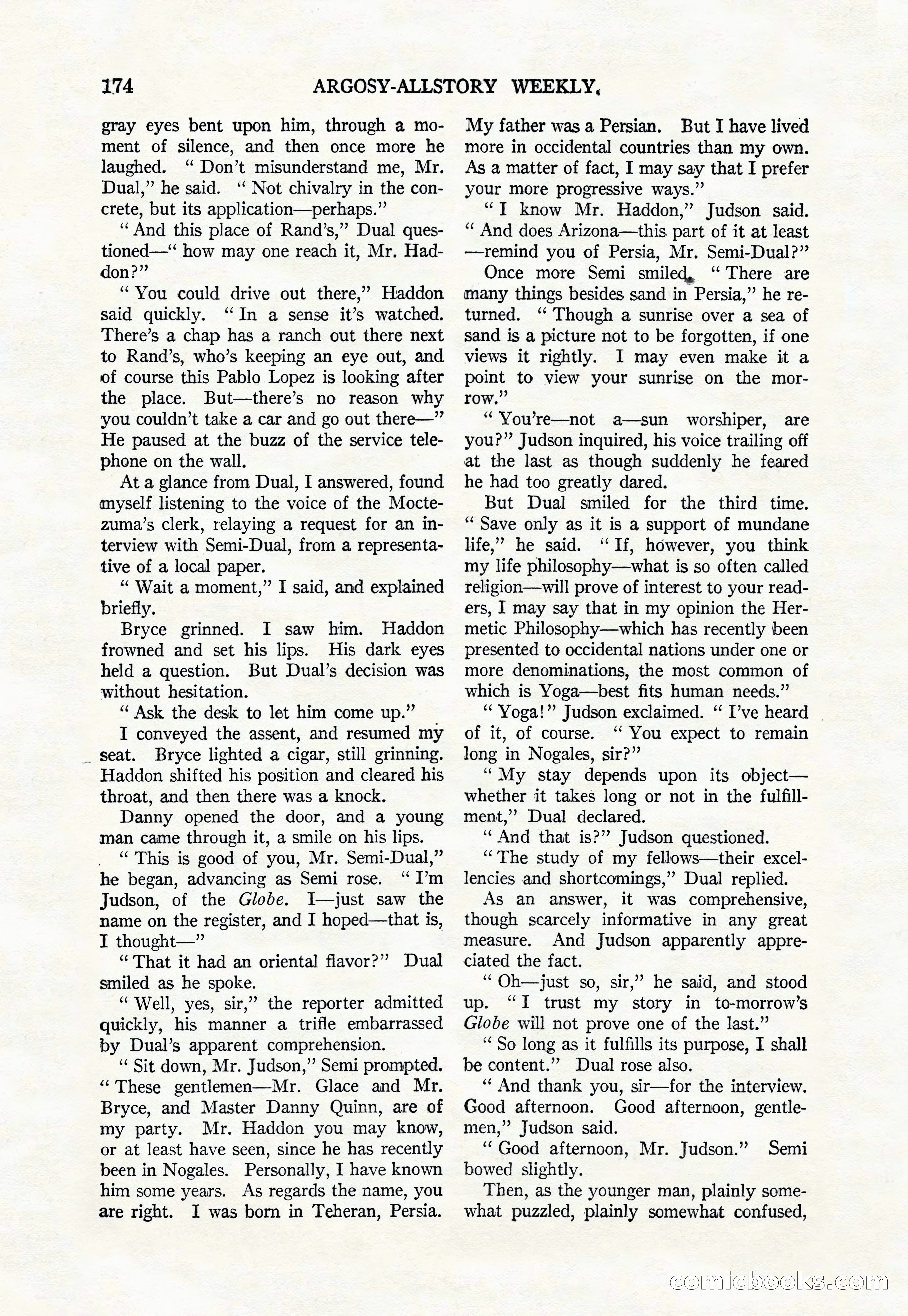 Argosy All-Story Weekly, August 9, 1924 — page 24 of 172