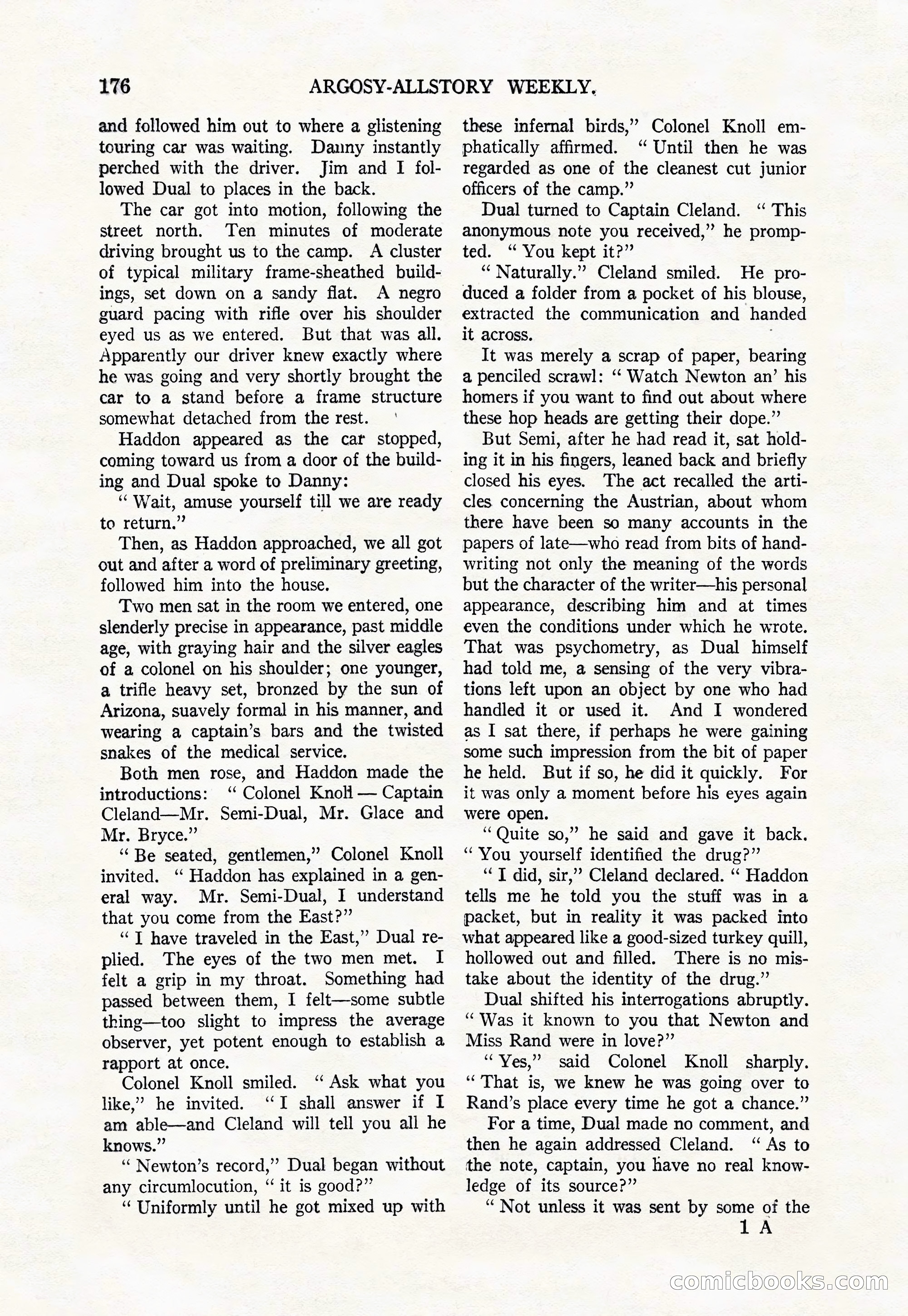 Argosy All-Story Weekly, August 9, 1924 — page 26 of 172