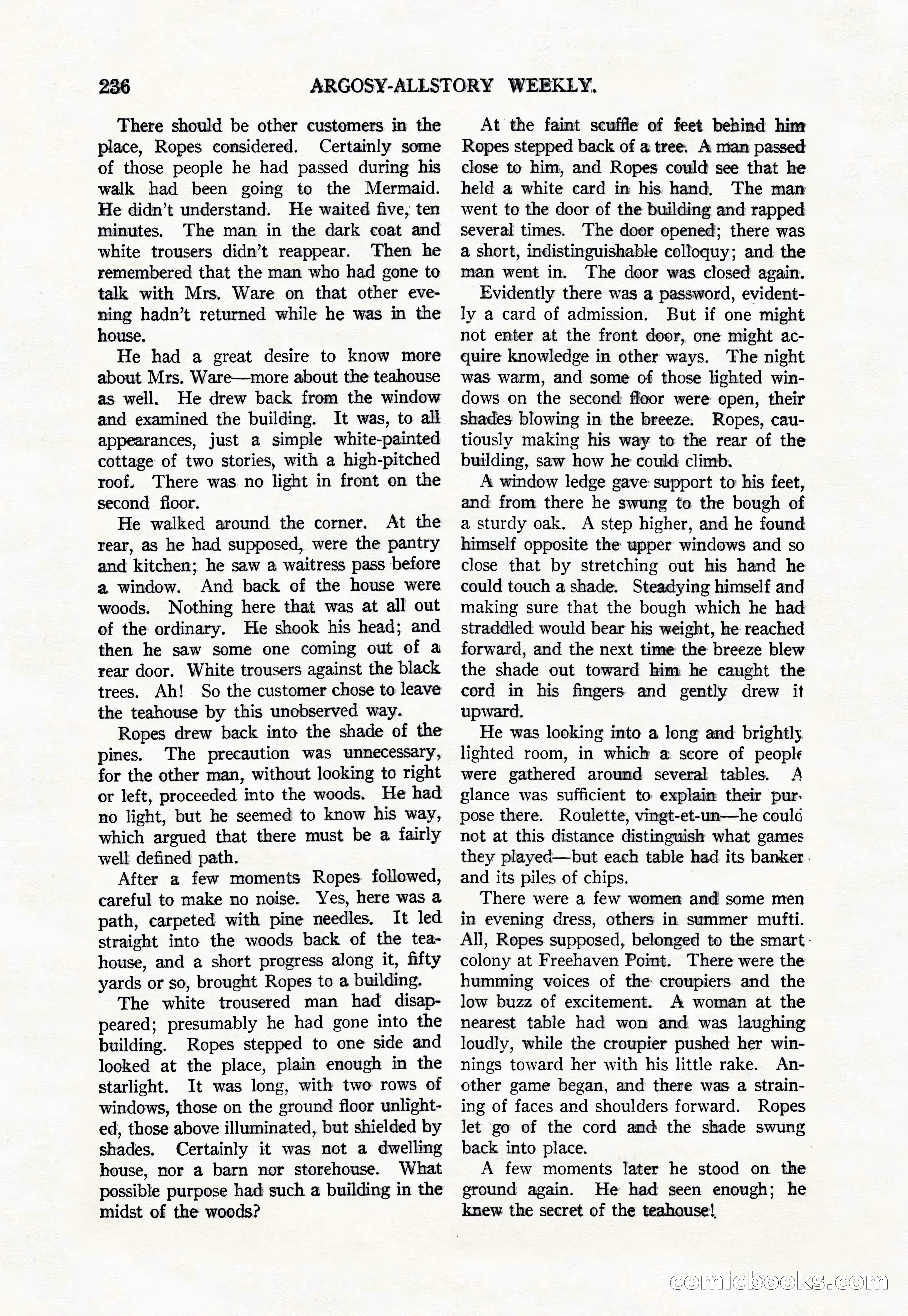 Argosy All-Story Weekly, August 9, 1924 — page 86 of 172