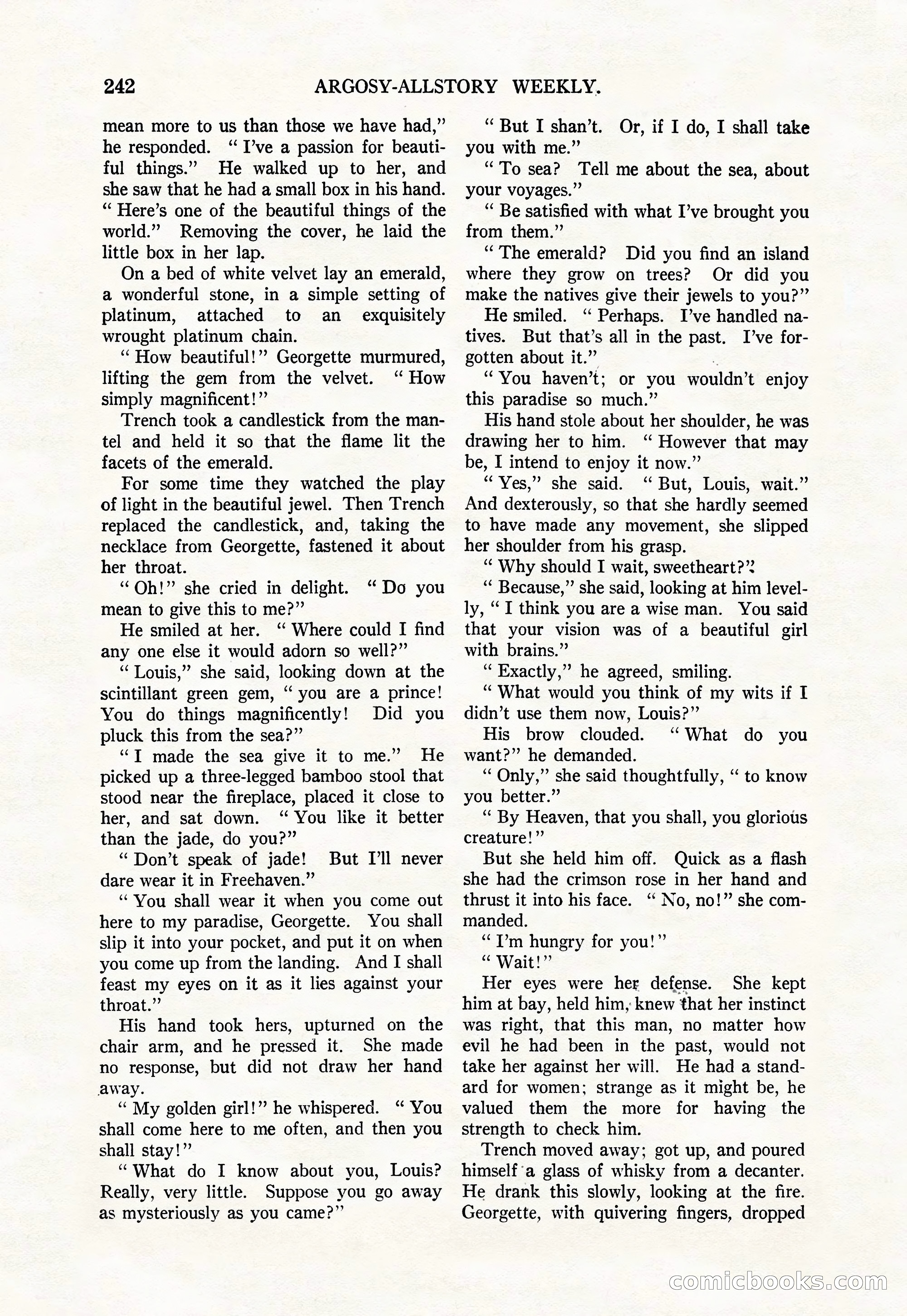 Argosy All-Story Weekly, August 9, 1924 — page 92 of 172