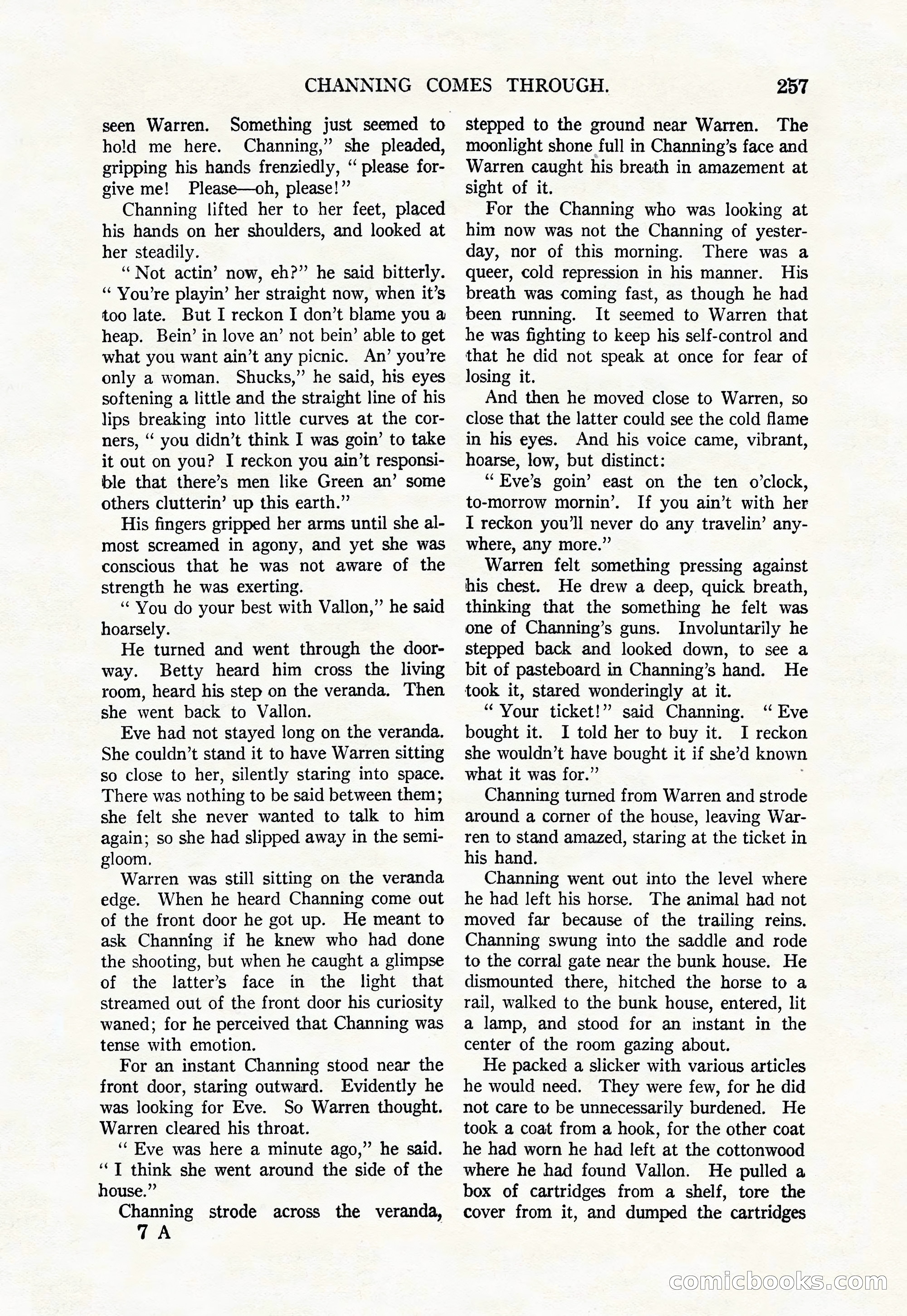 Argosy All-Story Weekly, August 9, 1924 — page 107 of 172