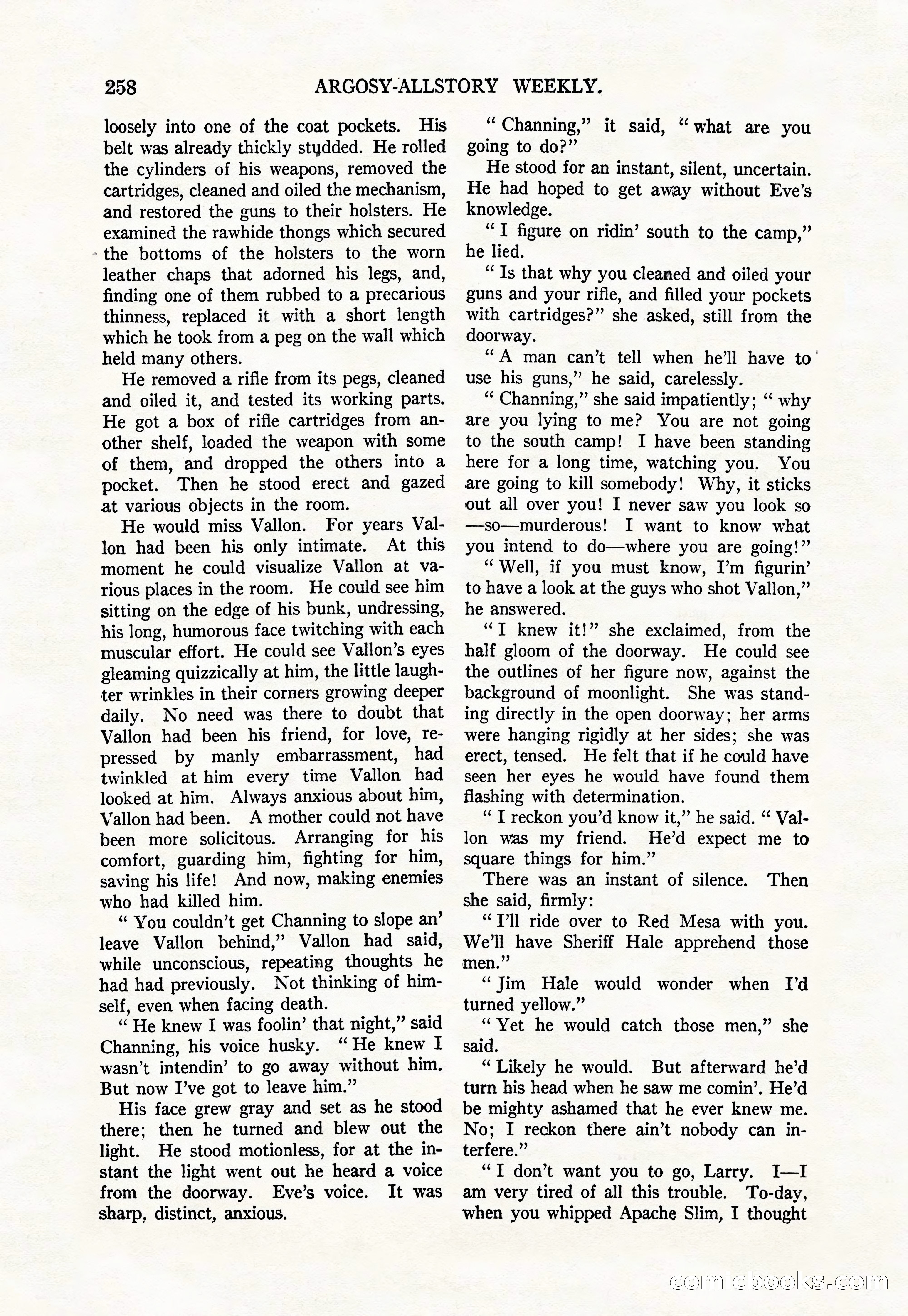 Argosy All-Story Weekly, August 9, 1924 — page 108 of 172