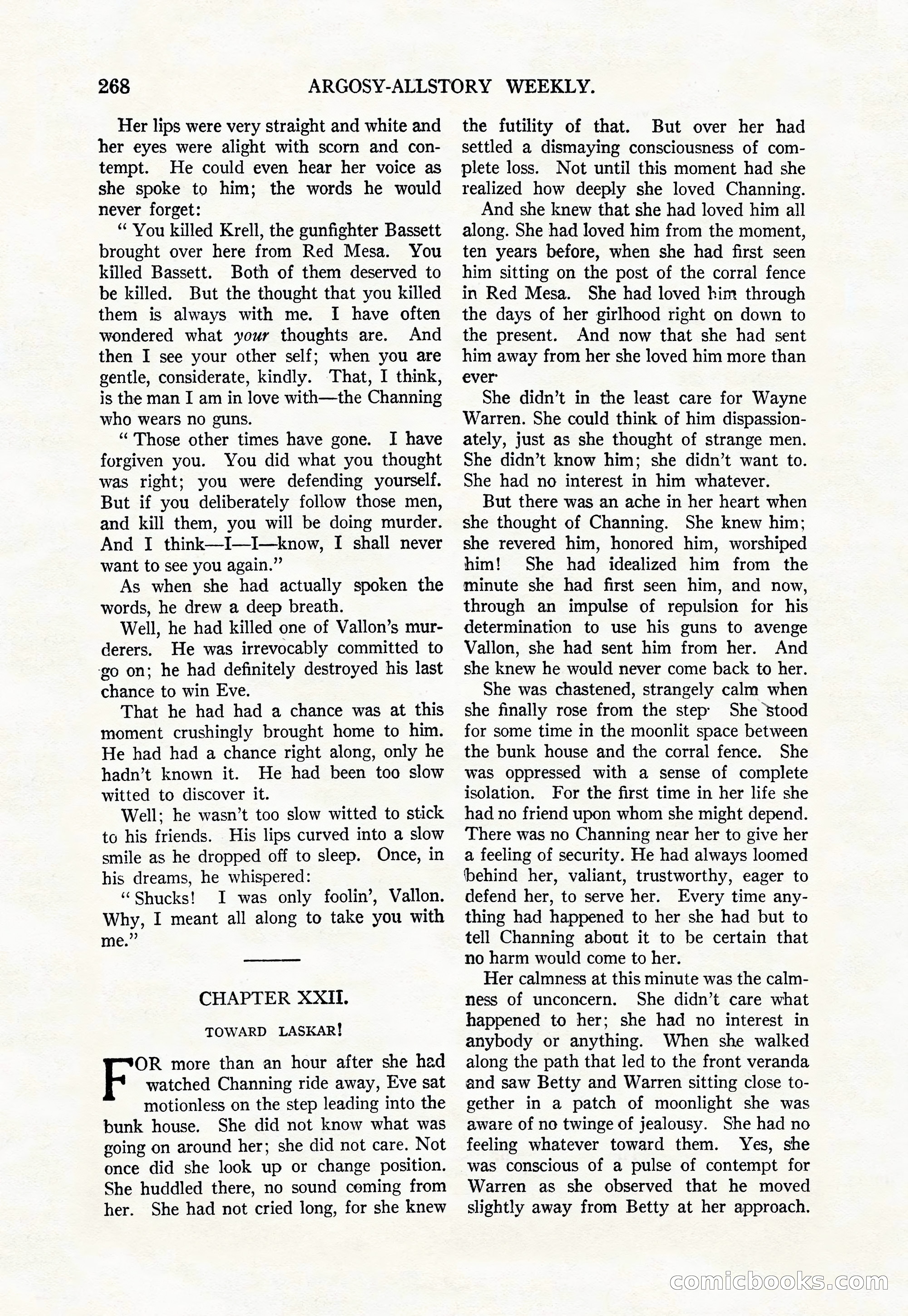 Argosy All-Story Weekly, August 9, 1924 — page 118 of 172