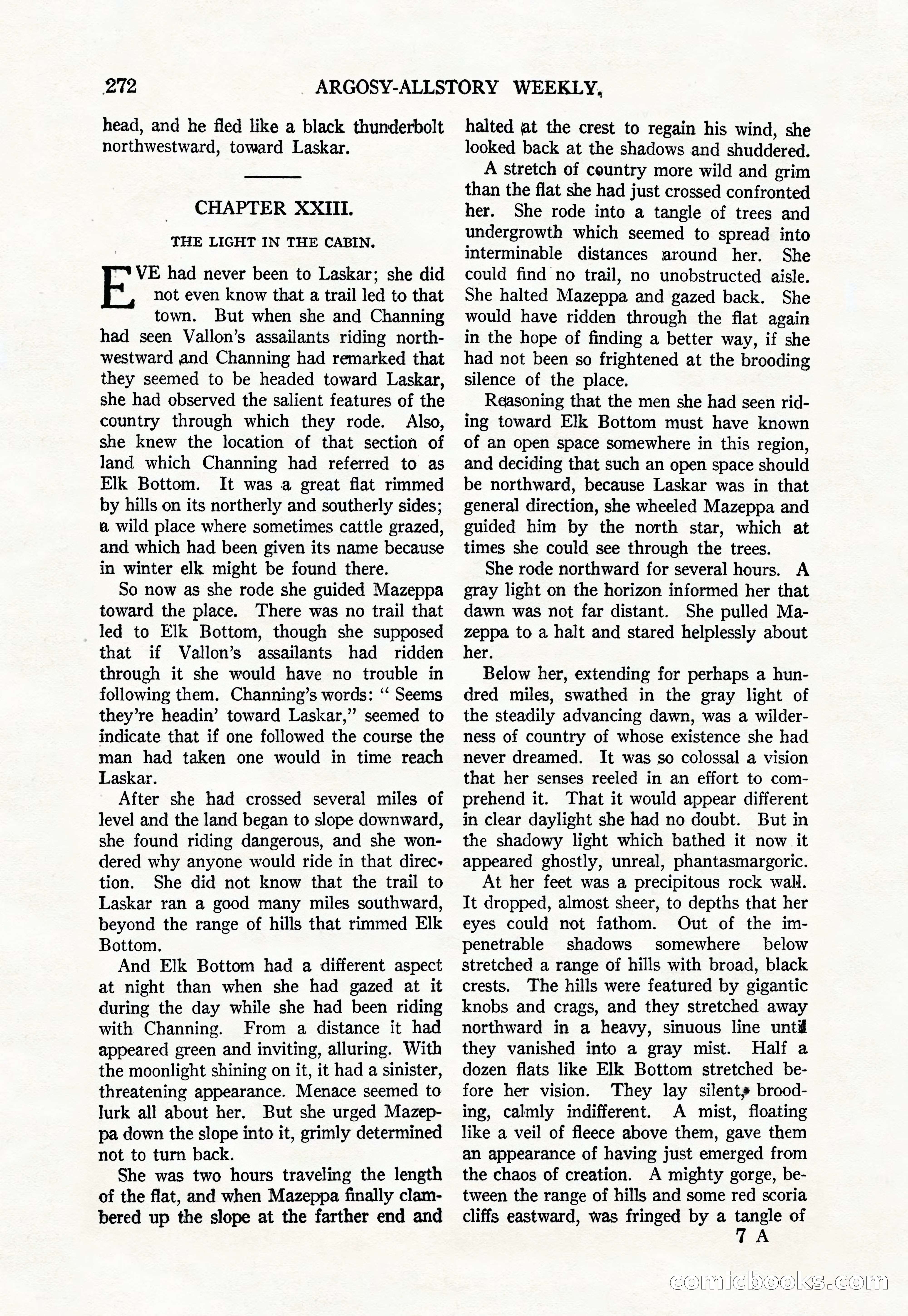 Argosy All-Story Weekly, August 9, 1924 — page 122 of 172