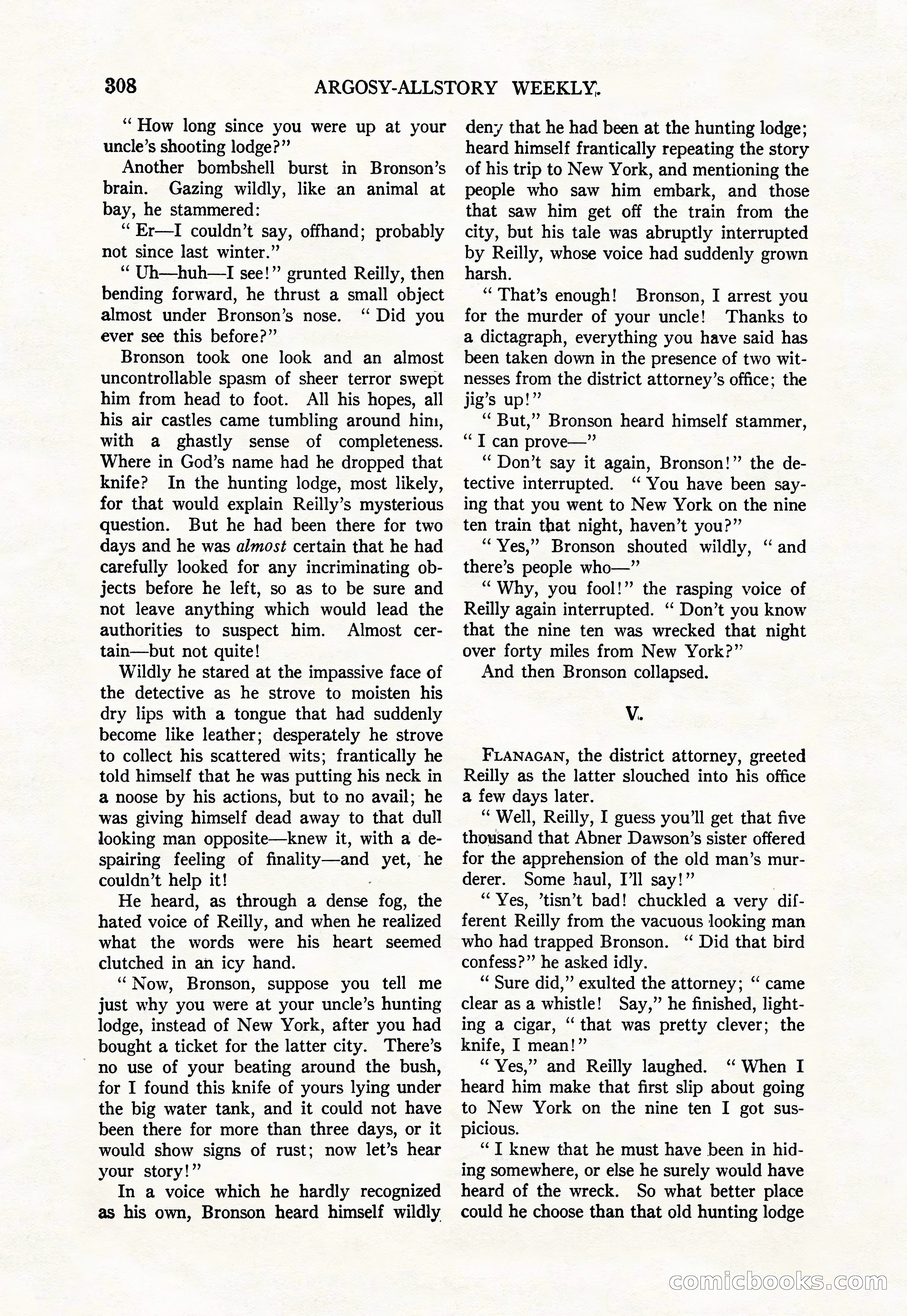 Argosy All-Story Weekly, August 9, 1924 — page 158 of 172