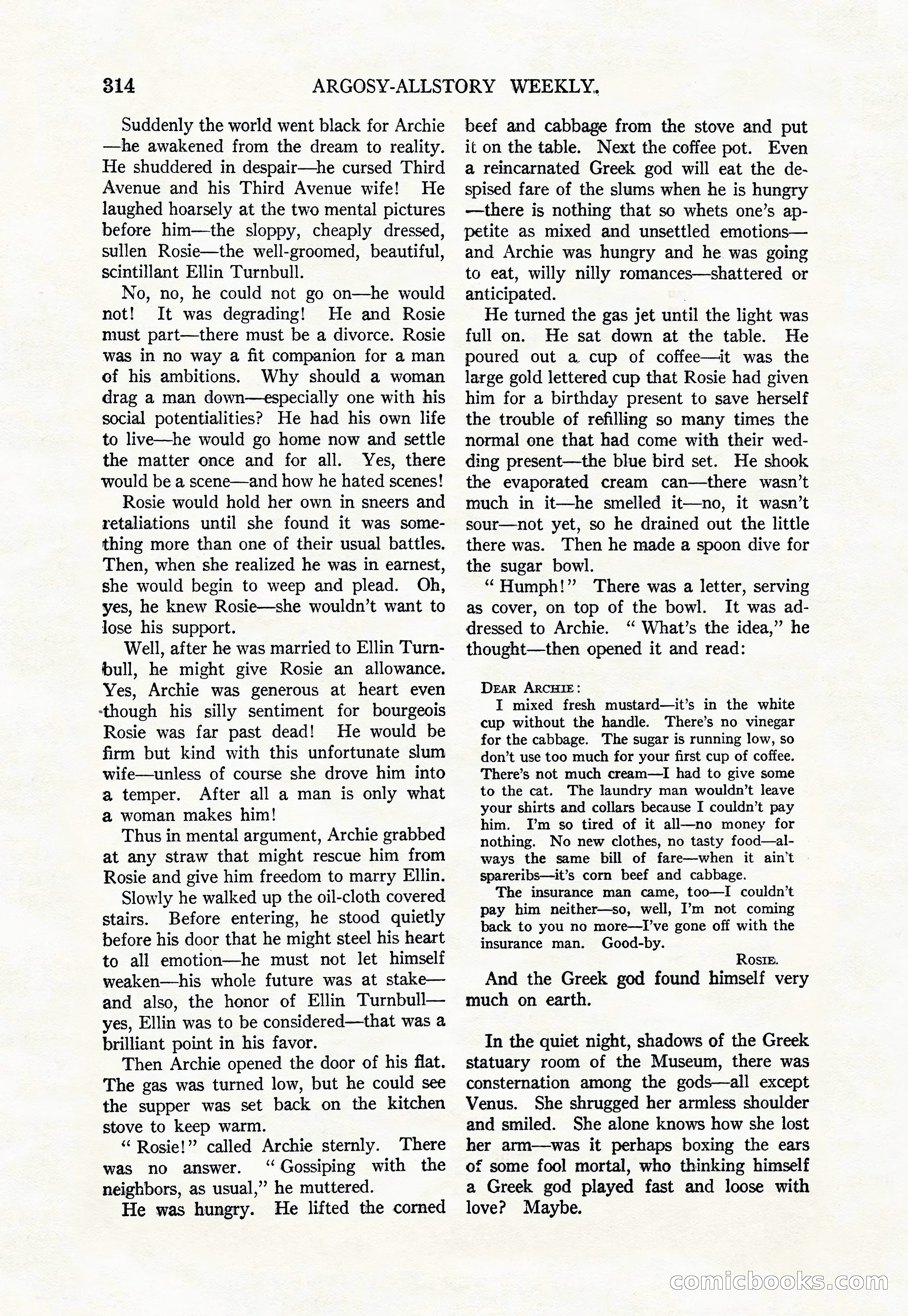 Argosy All-Story Weekly, August 9, 1924 — page 164 of 172