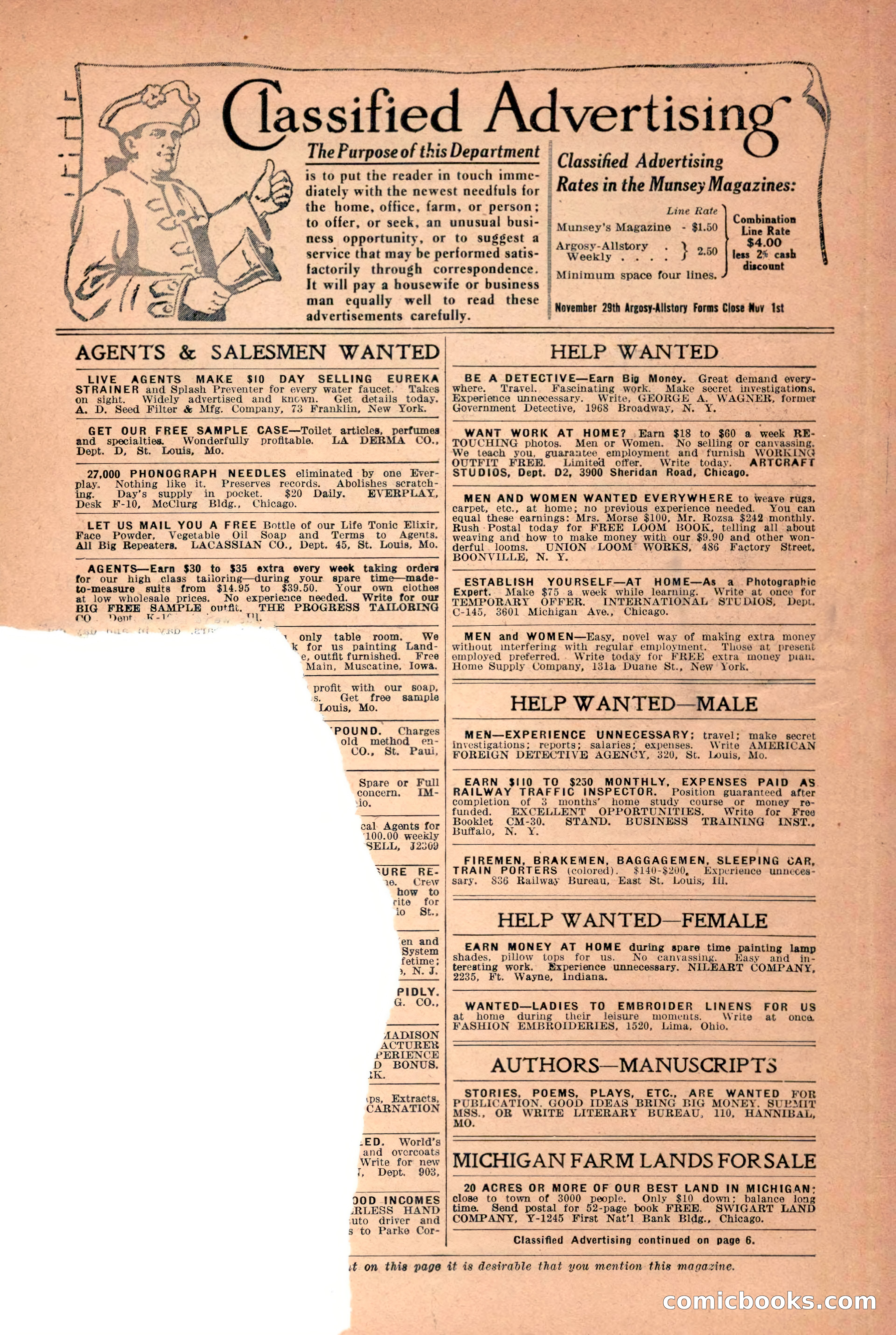 Argosy All-Story Weekly, October 25, 1924 — page 6 of 172