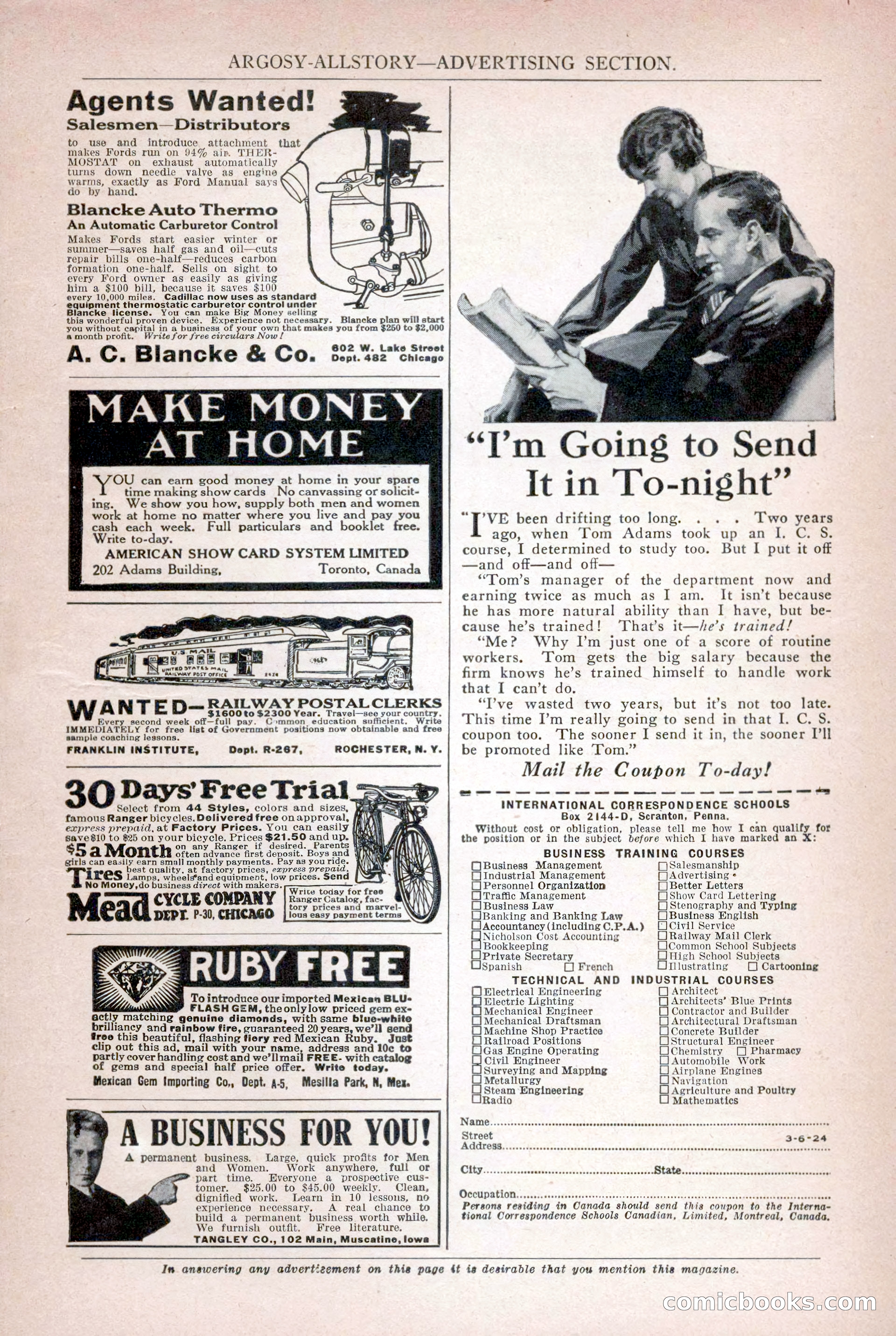 Argosy All-Story Weekly, October 25, 1924 — page 9 of 172