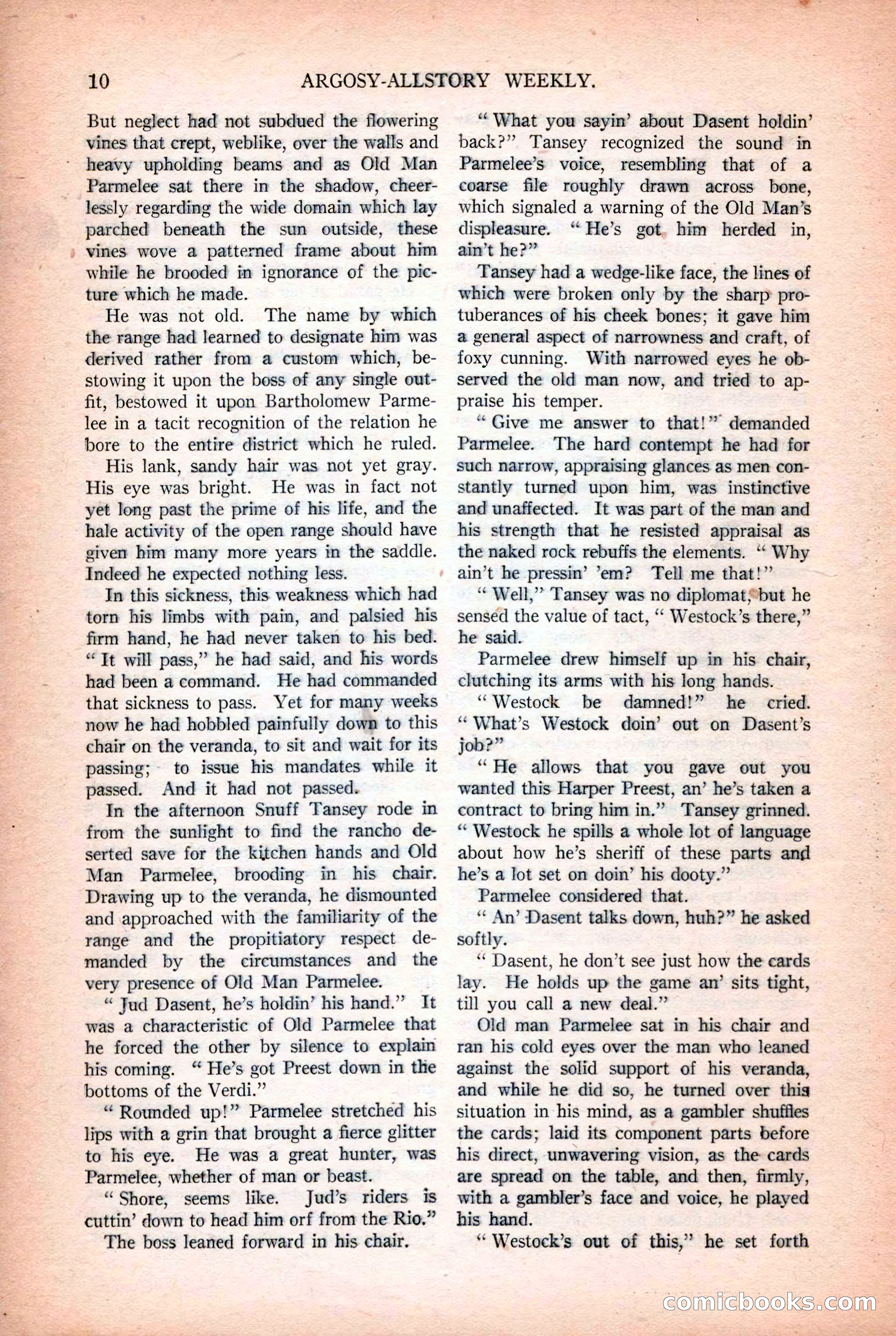 Argosy All-Story Weekly, October 25, 1924 — page 20 of 172