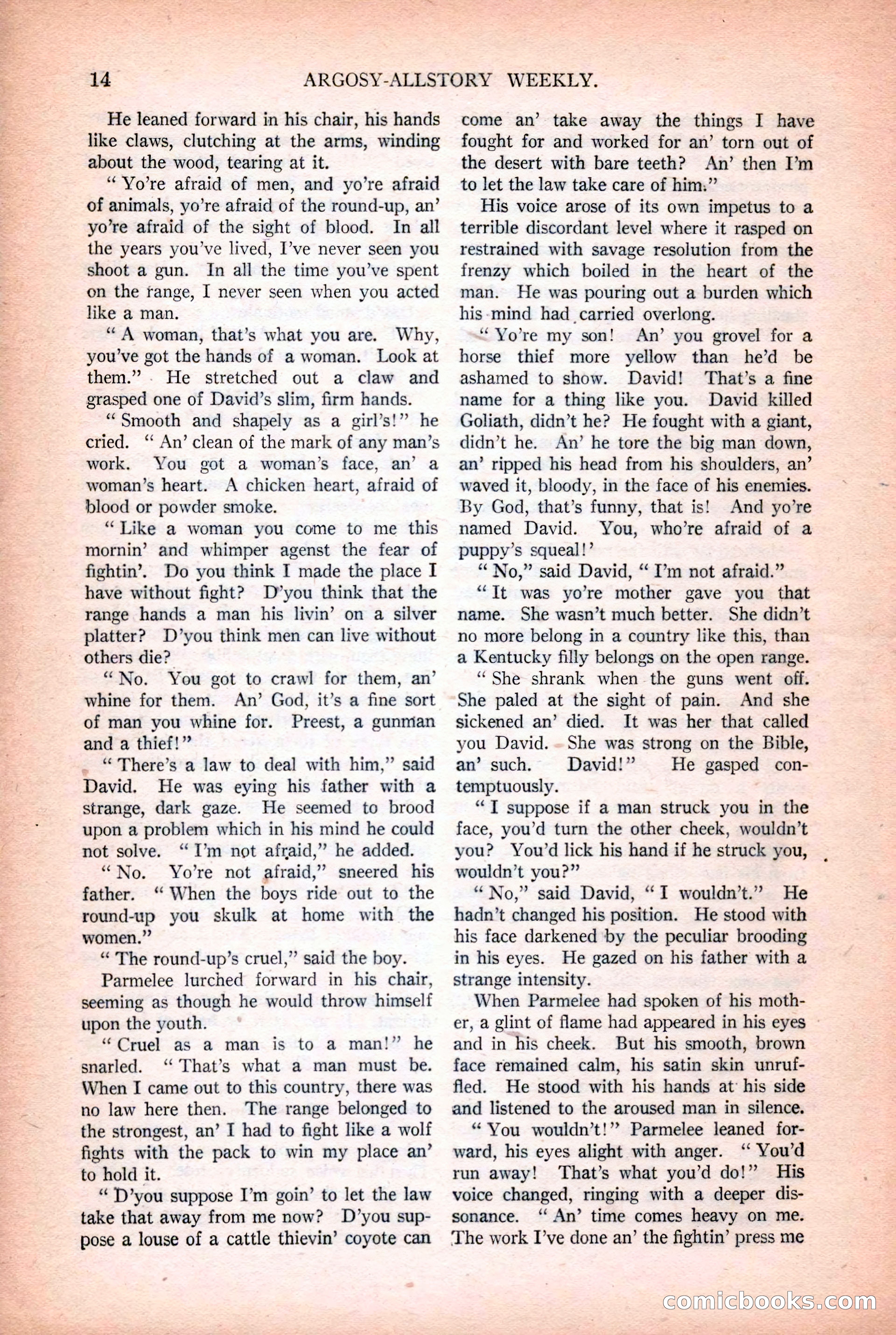 Argosy All-Story Weekly, October 25, 1924 — page 24 of 172