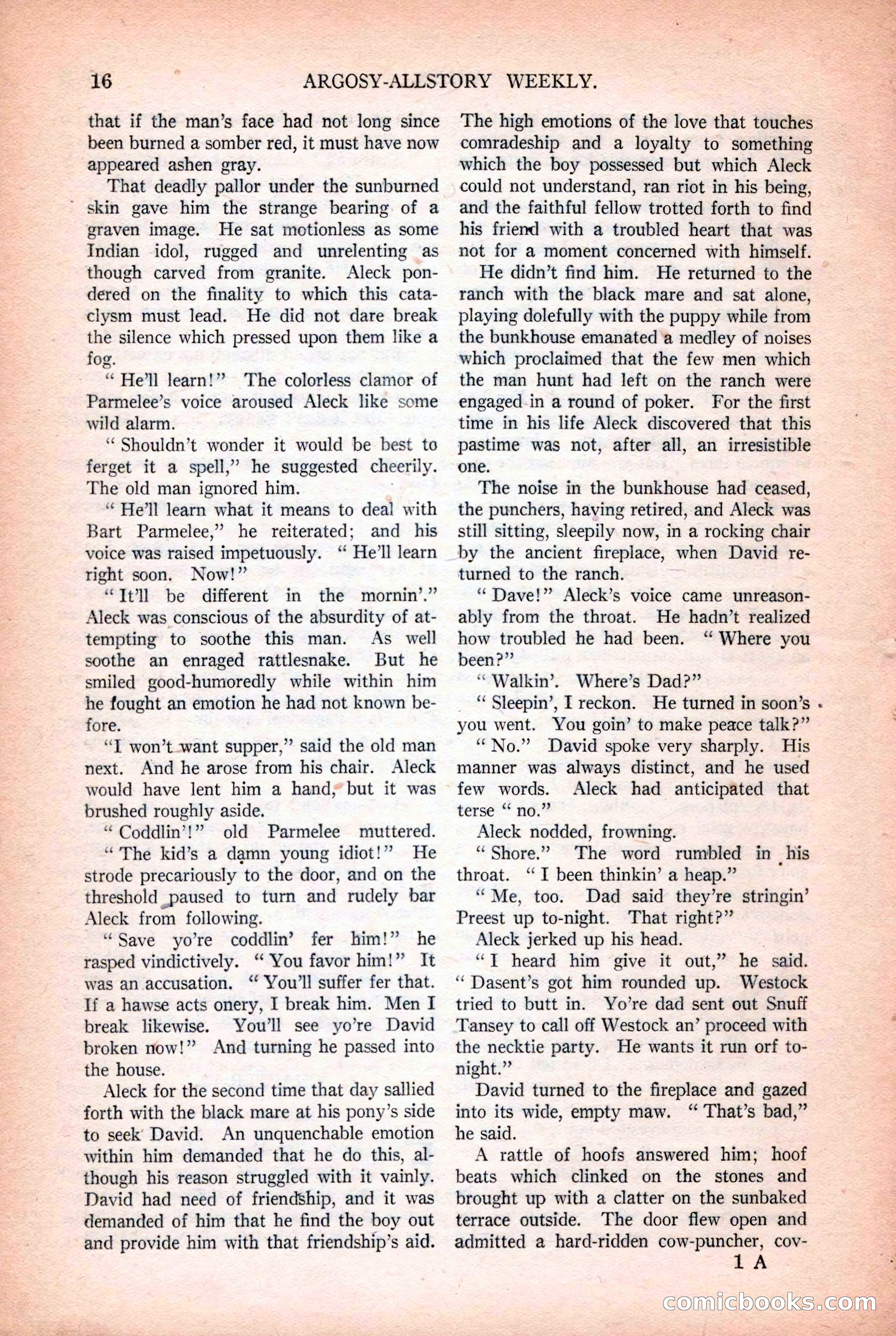 Argosy All-Story Weekly, October 25, 1924 — page 26 of 172