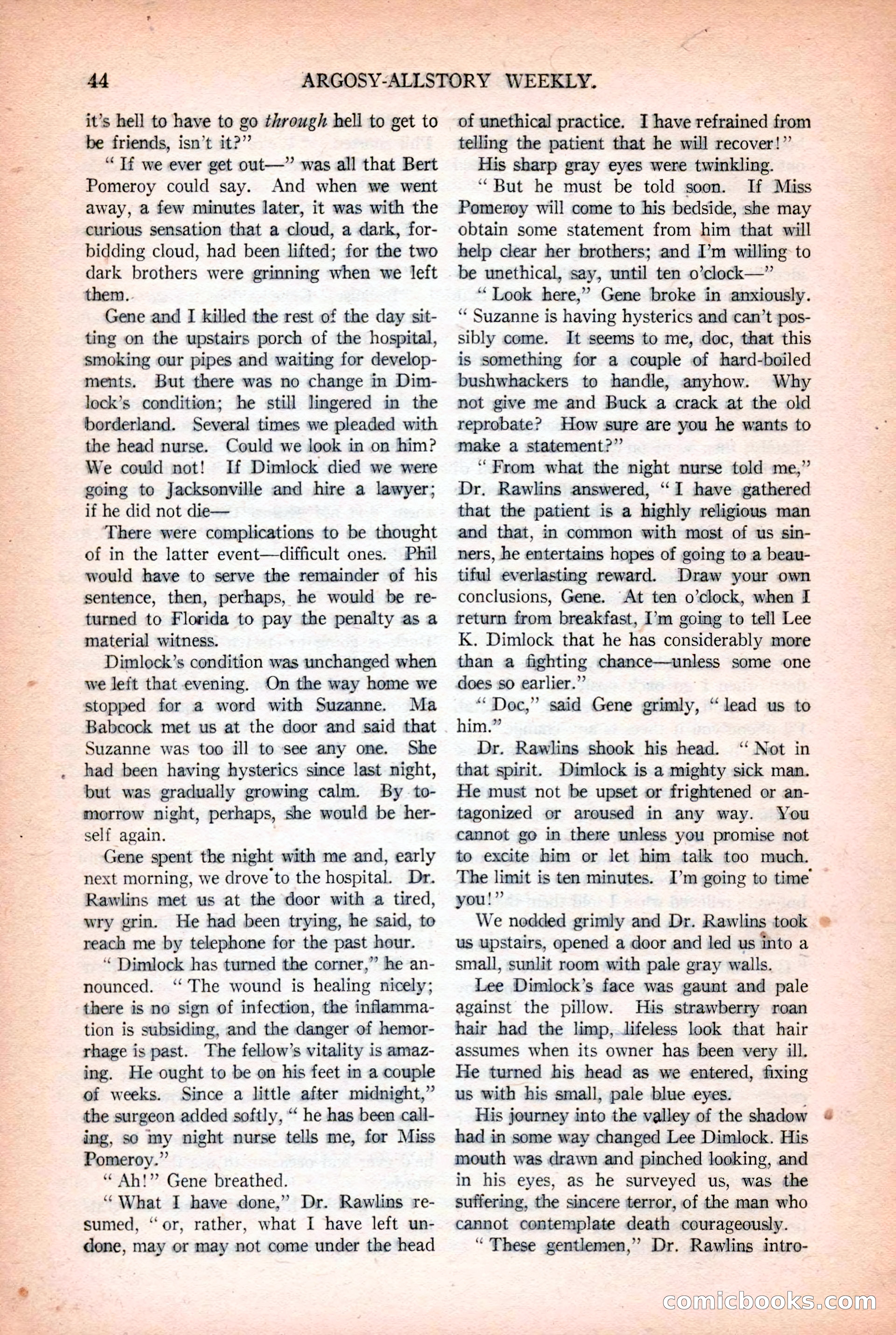 Argosy All-Story Weekly, October 25, 1924 — page 54 of 172