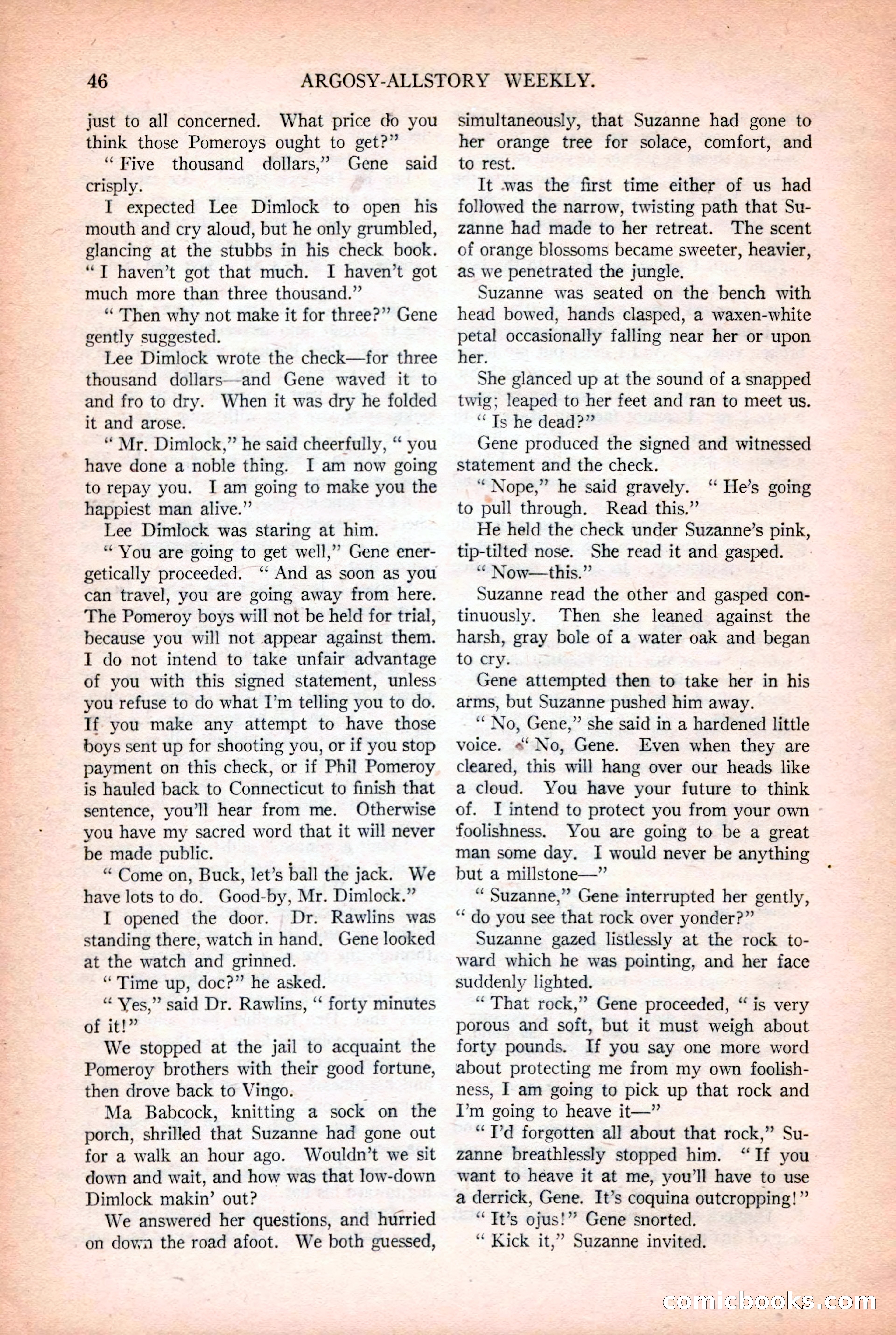 Argosy All-Story Weekly, October 25, 1924 — page 56 of 172