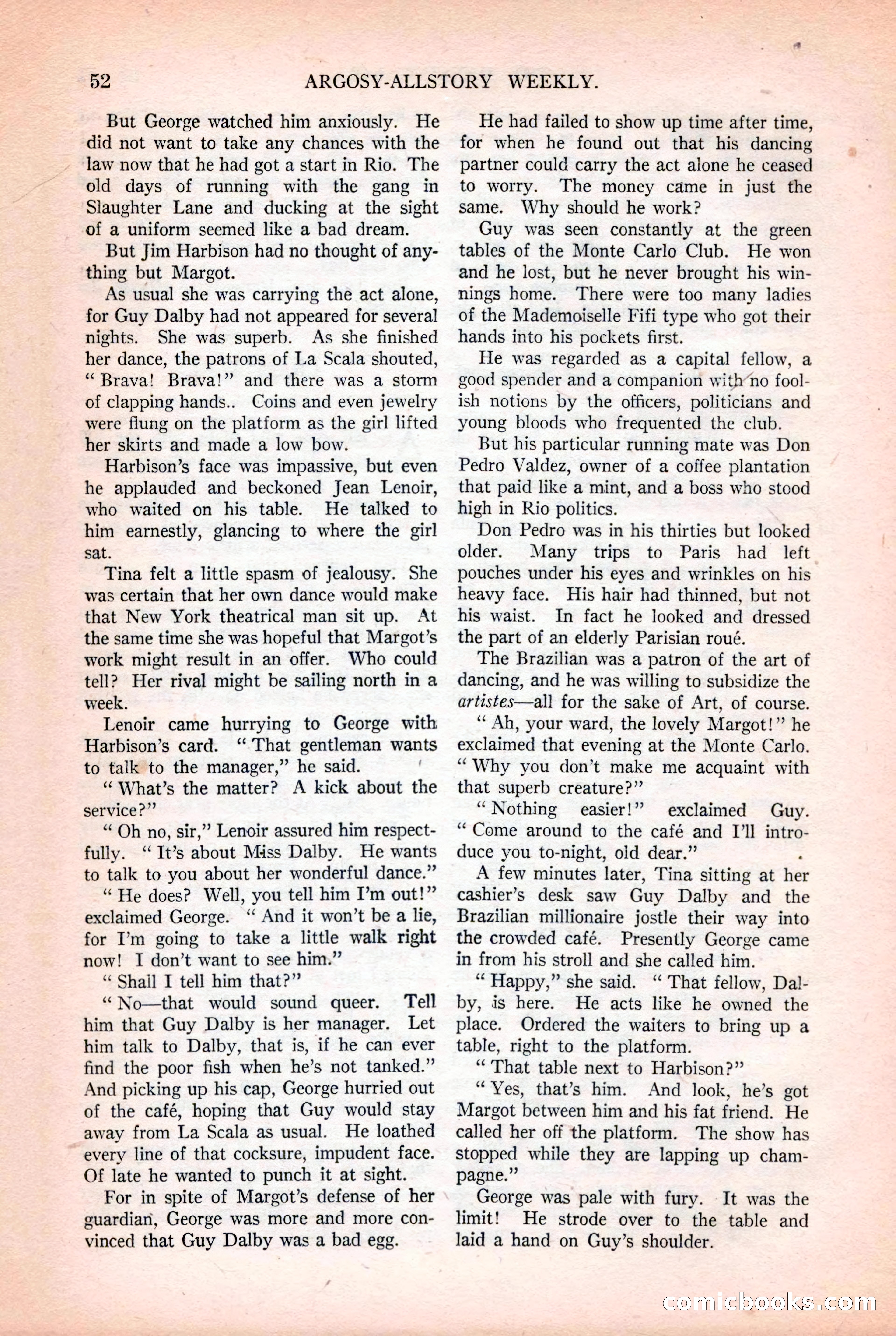 Argosy All-Story Weekly, October 25, 1924 — page 62 of 172