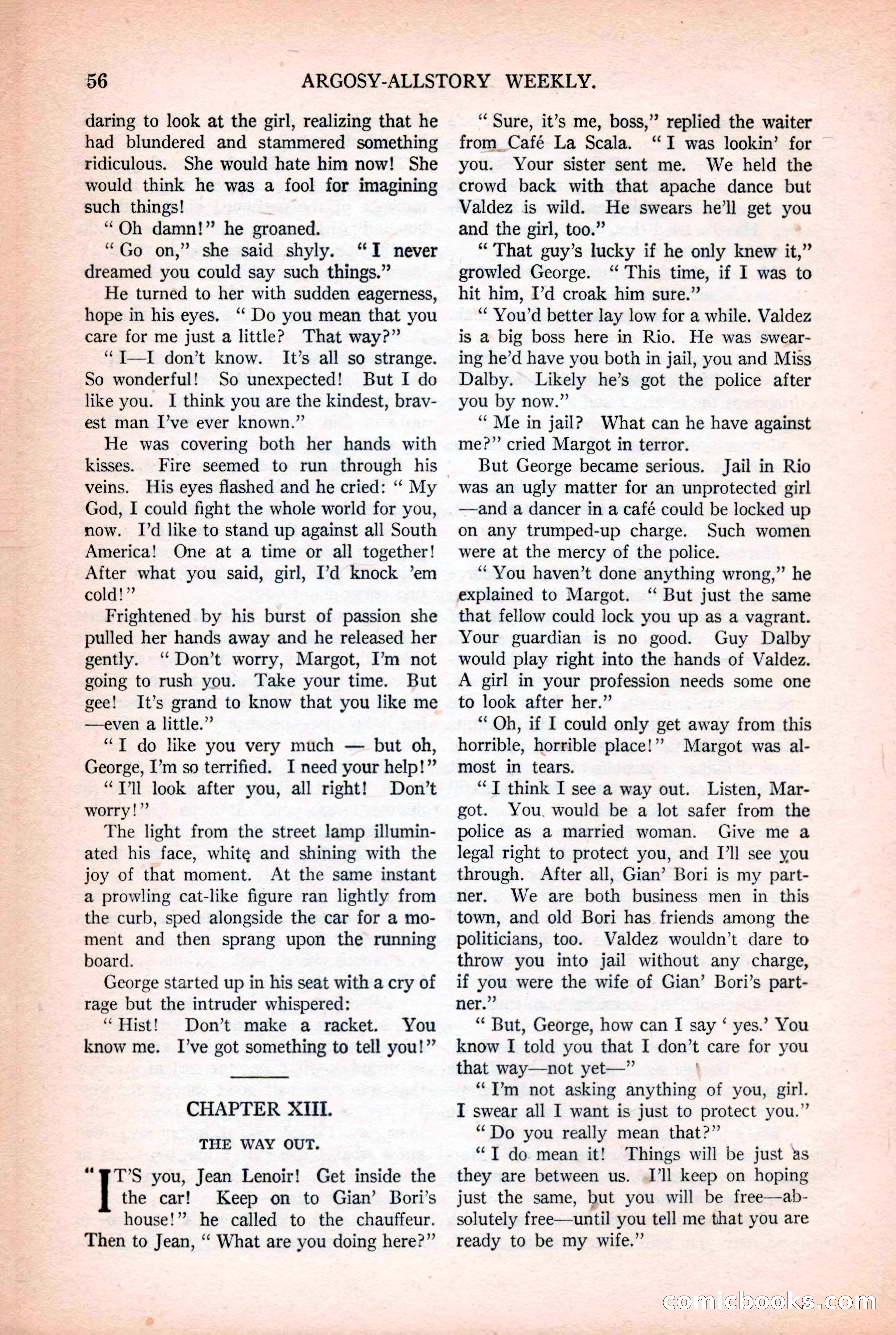 Argosy All-Story Weekly, October 25, 1924 — page 66 of 172