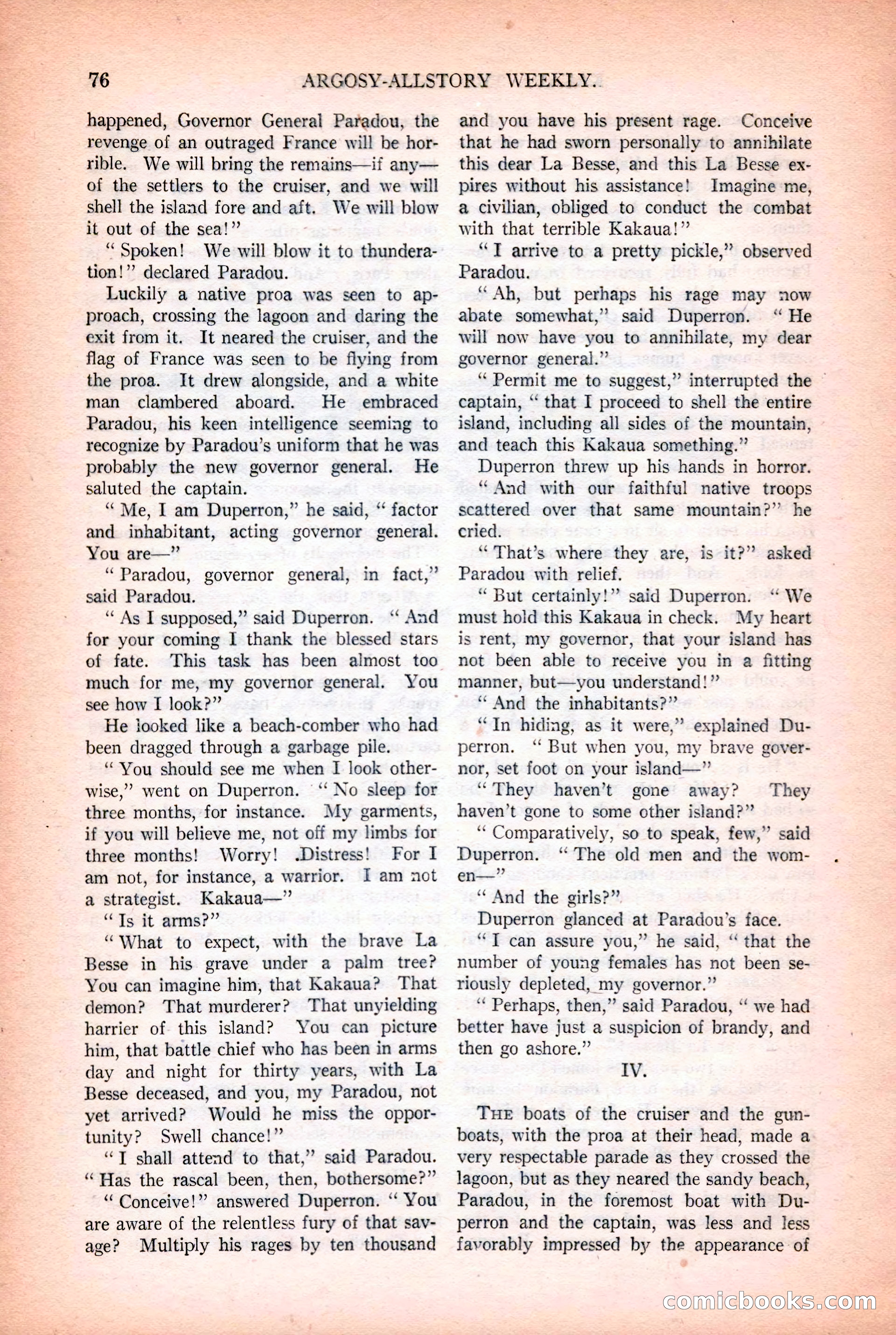 Argosy All-Story Weekly, October 25, 1924 — page 86 of 172